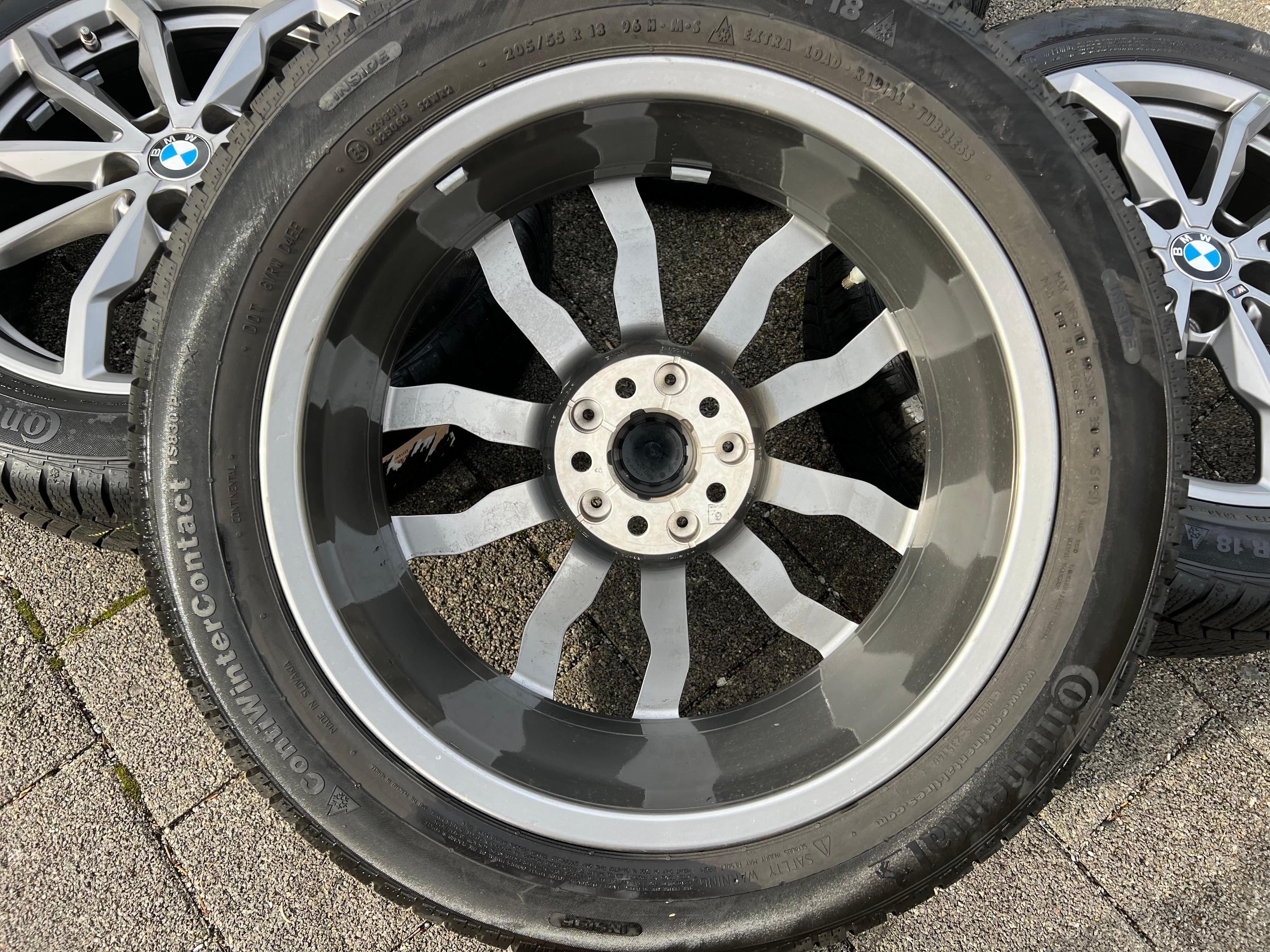 4 ORIGINAL 18" ALU WINTERRÄDER BMW X1 F48 X2 F39 STYLING M711 205/55R18 96H RDKS