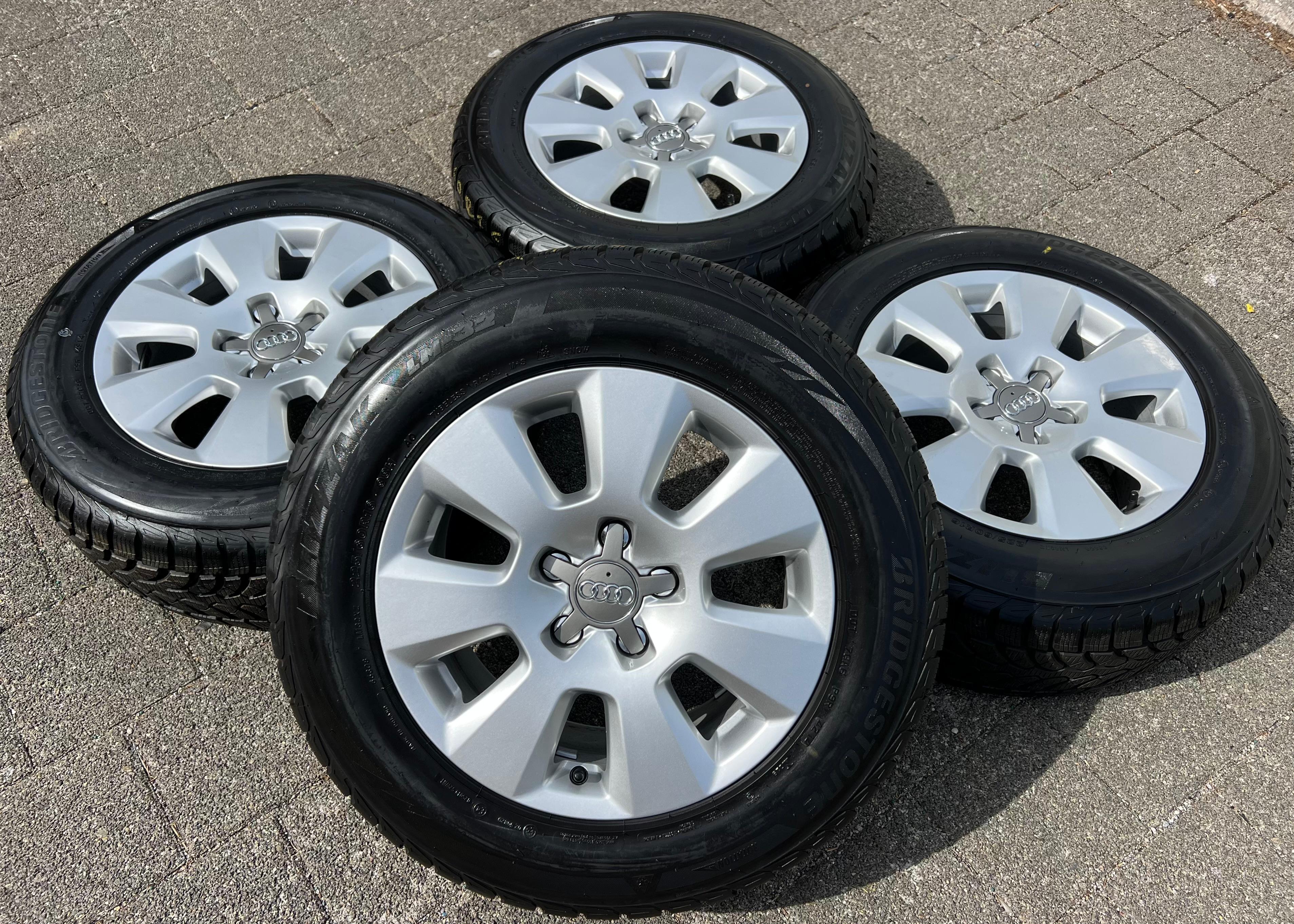 4 ORIGINAL 16" ALU WINTERRÄDER AUDI A6 4G 4G1 225/60R16 98H 7,5-8MM FREIHAUS