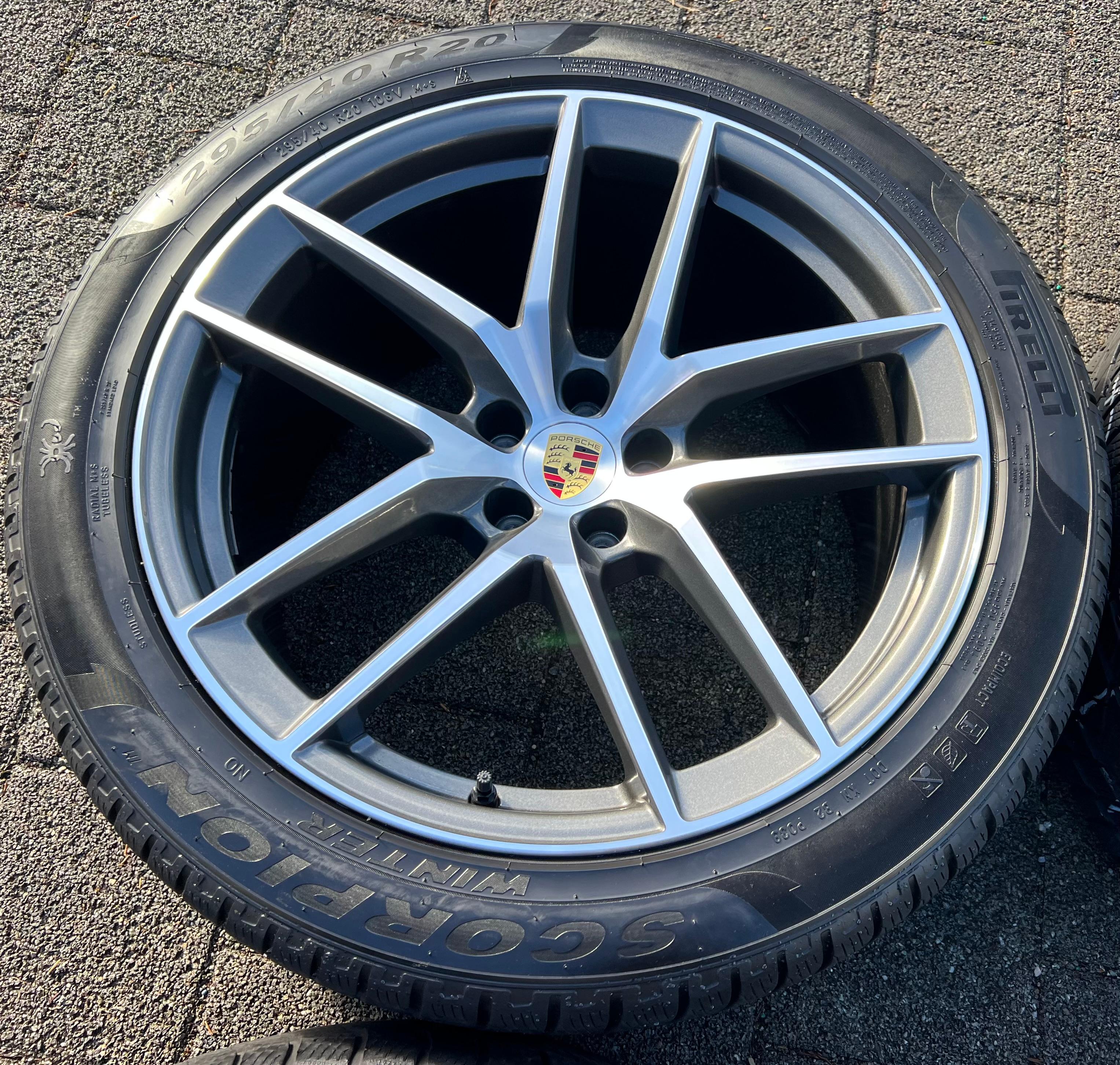 4 ORIGINAL 20" ALU WINTERRÄDER PORSCHE MACAN 265/45R20 104V 295/40R20 106V RDKS