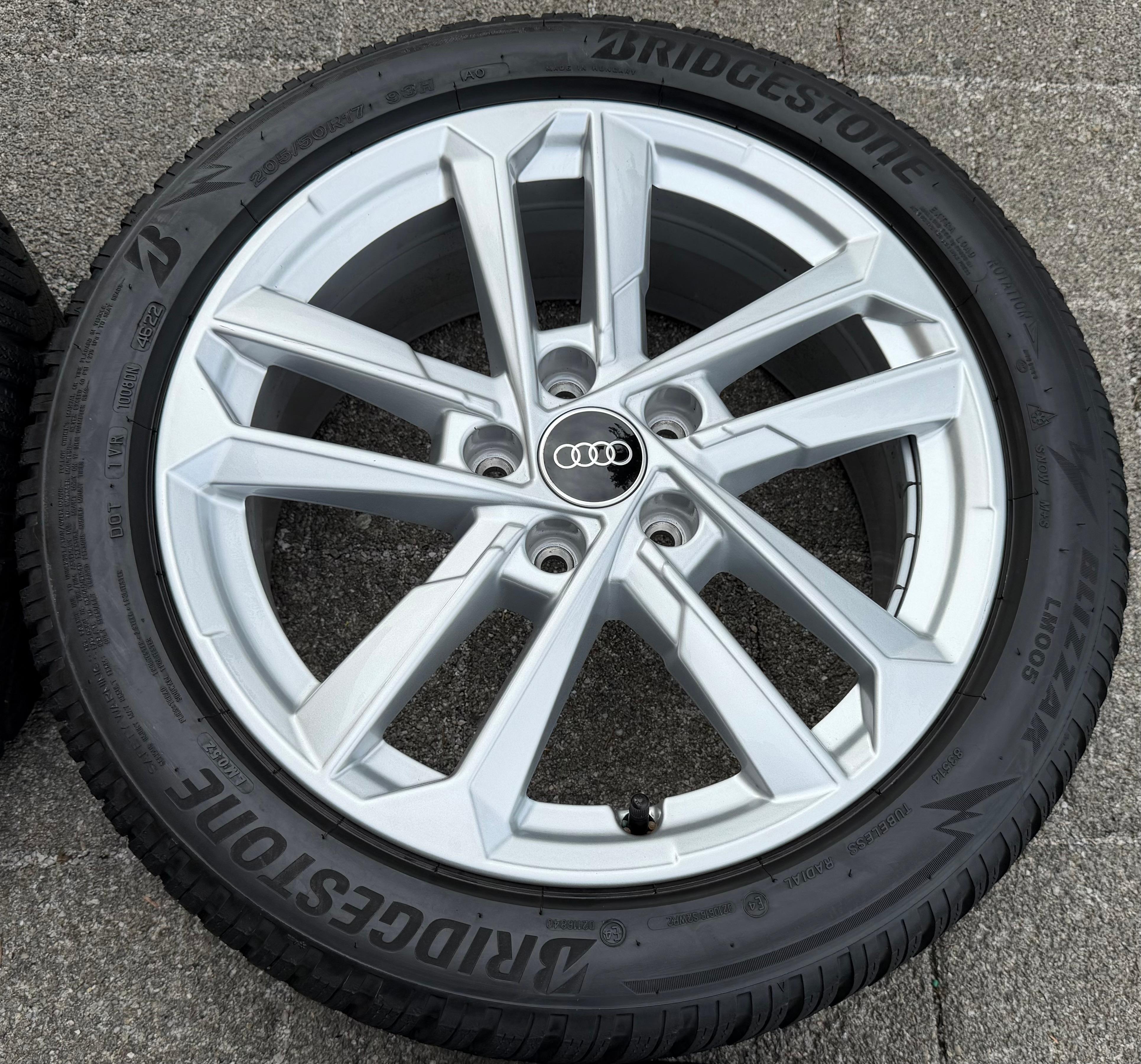 4 Original 17" Alu Winterräder Audi A3 S3 8Y 8Y0601025L 205/50R17 93H Bridgestone 2022