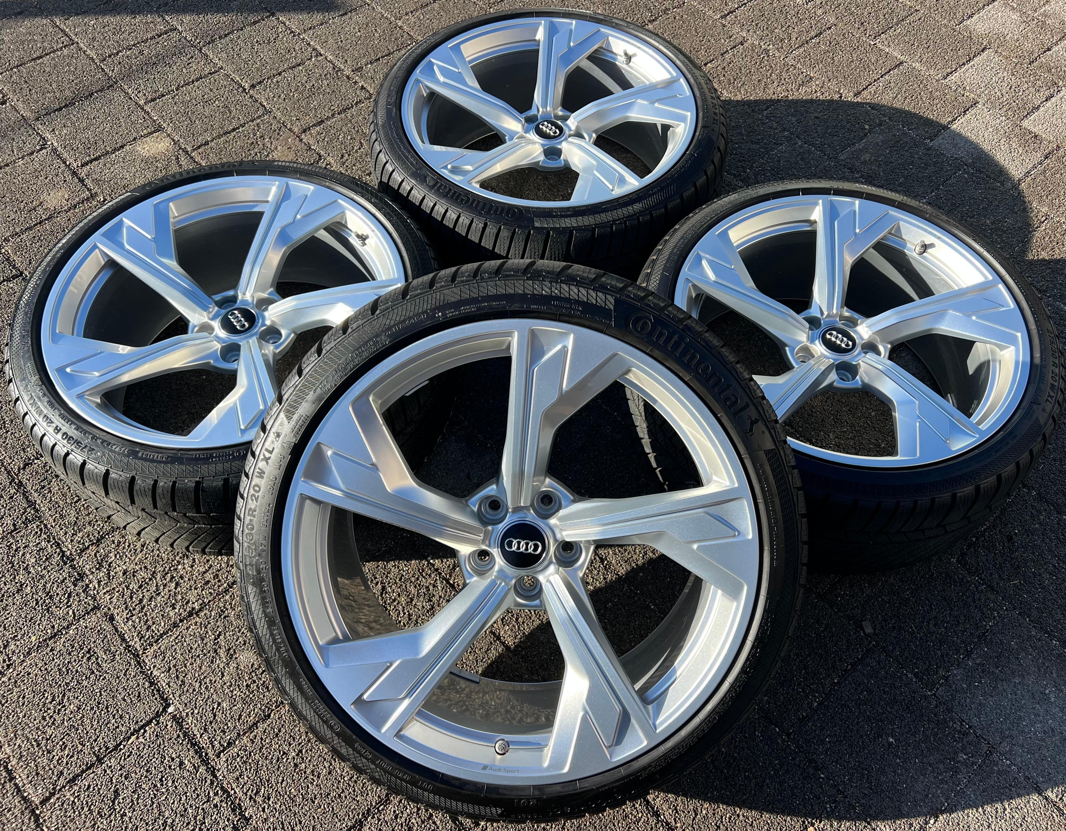 4 ORIGINAL 20" ALU WINTERRÄDER AUDI RS4 8W B9 RS5 F53 8W0601025DT 275/30R20 97W