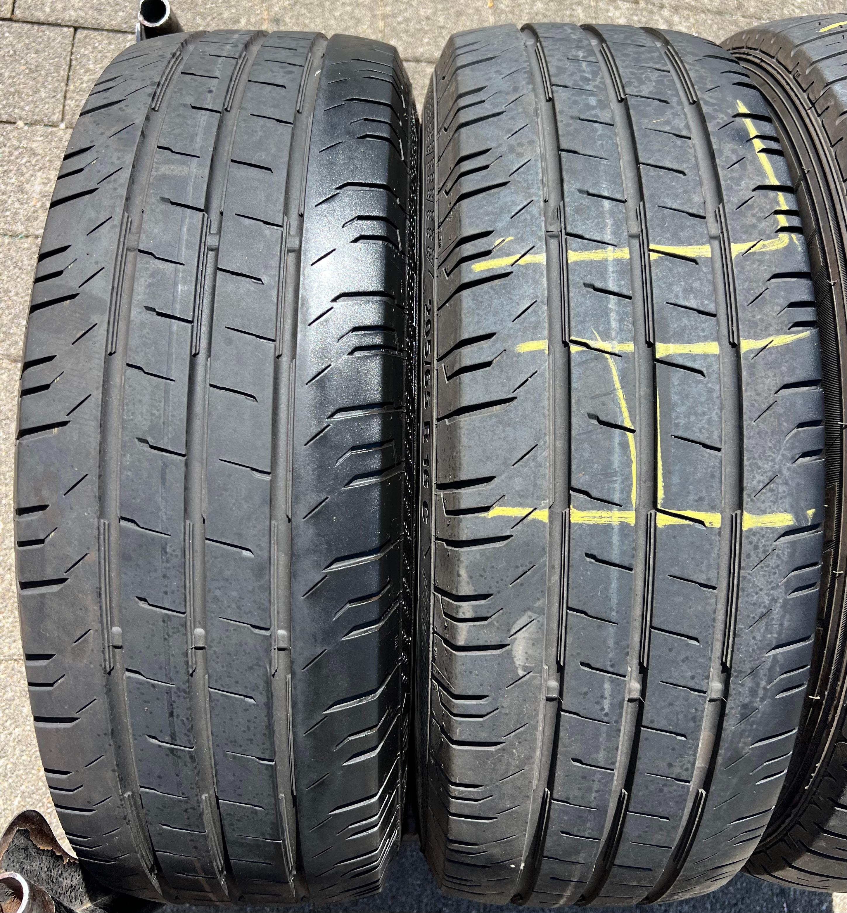 2 x 205/65R16C 107/105T Sommerreifen Continental Van Contact 200 6,5-7mm 2024