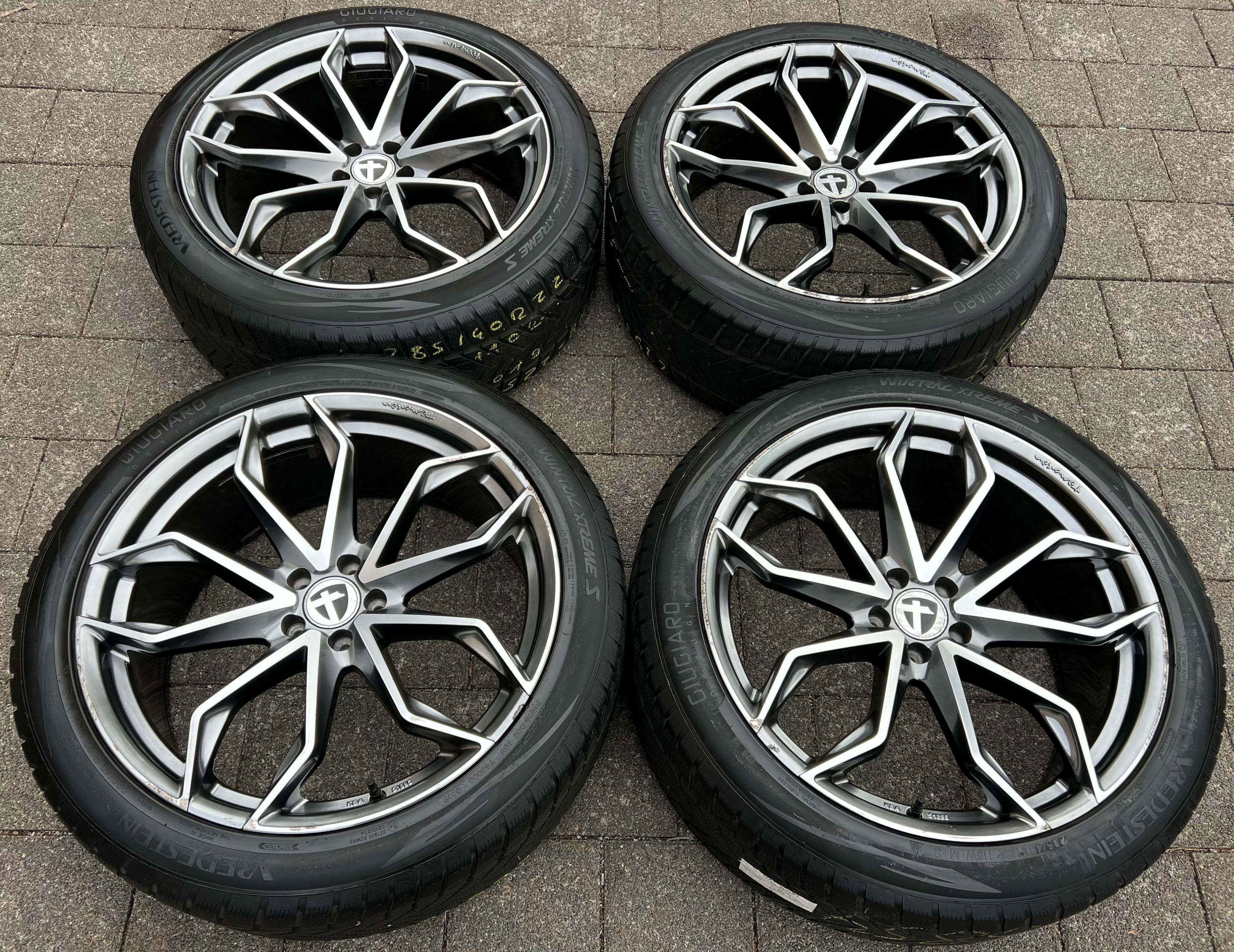 4 CERCHI INVERNALI IN ALLUMINIO DA 22" MERCEDES BENZ GLS CLASS X166 285/40R22 110W RDKS CONSEGNA GRATUITA