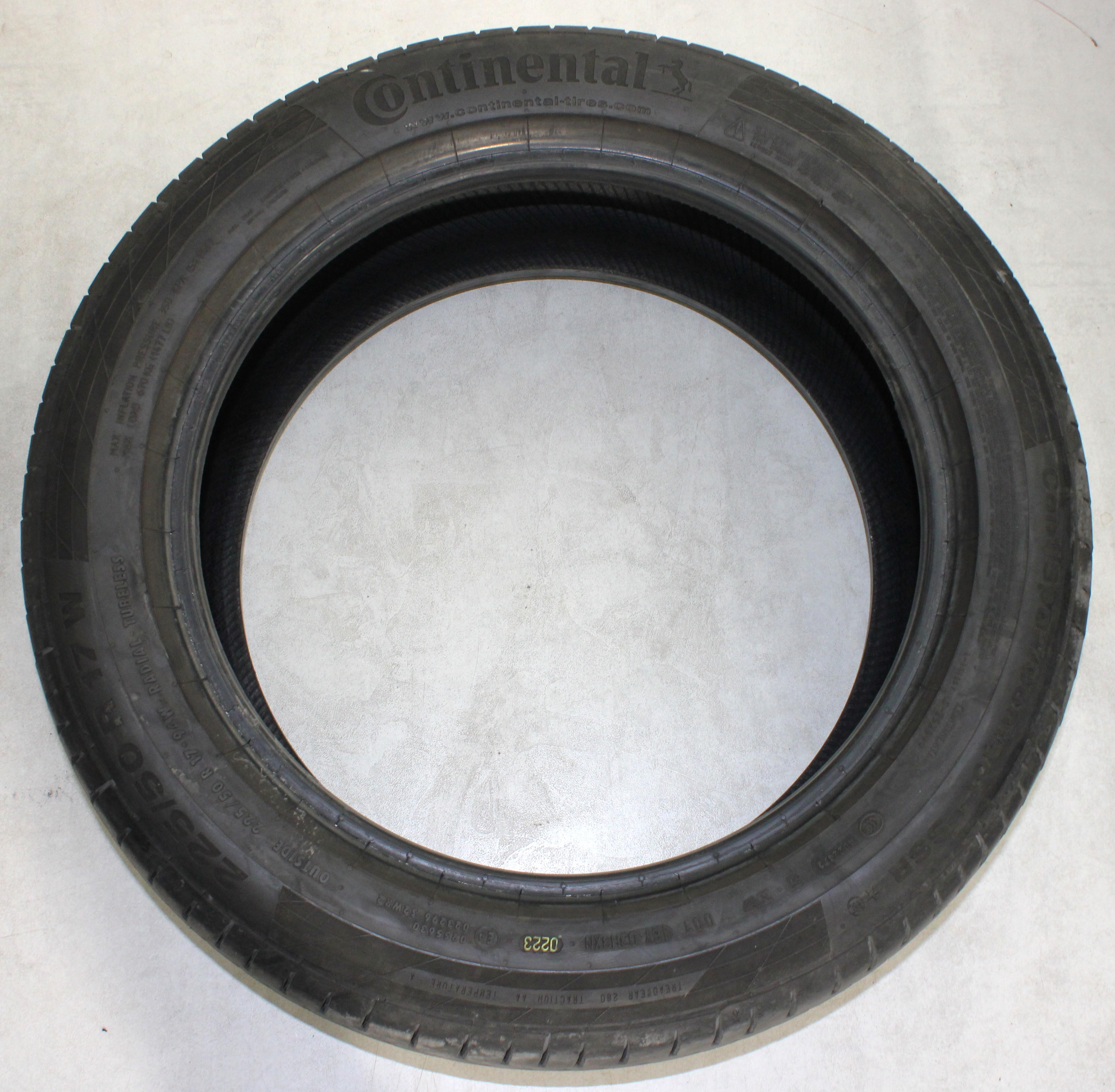 2 neumáticos de verano Continental Sport Contact 5 SSR* Runflat 225/50R17 94W, 5,5-6 mm, 2023