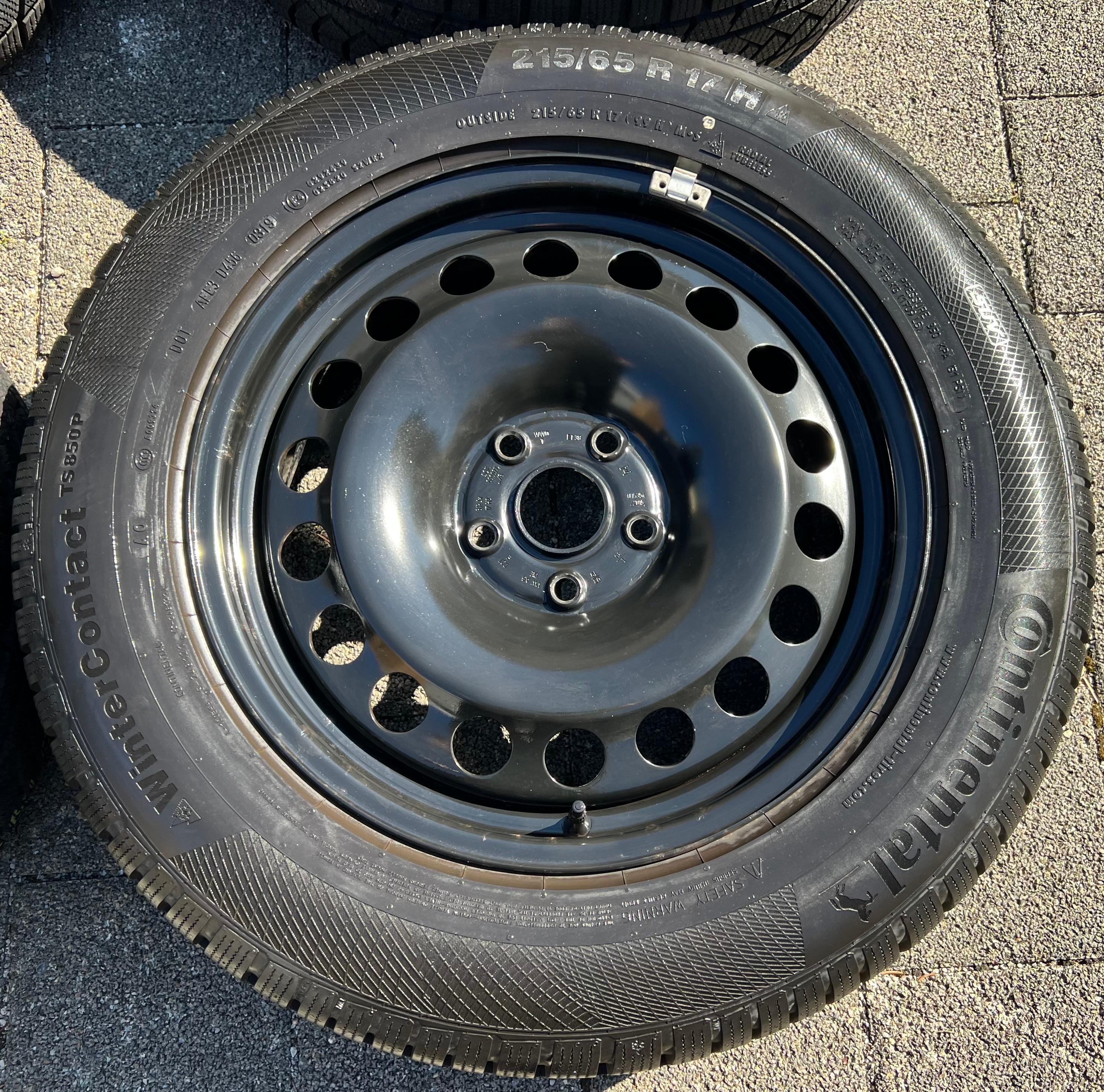 4 RUEDAS DE INVIERNO AUDI Q3 F3 SEAT TARRACO SKODA KODIAQ VW TIGUAN II 5NA 215/65R17 99H ENTREGA GRATUITA