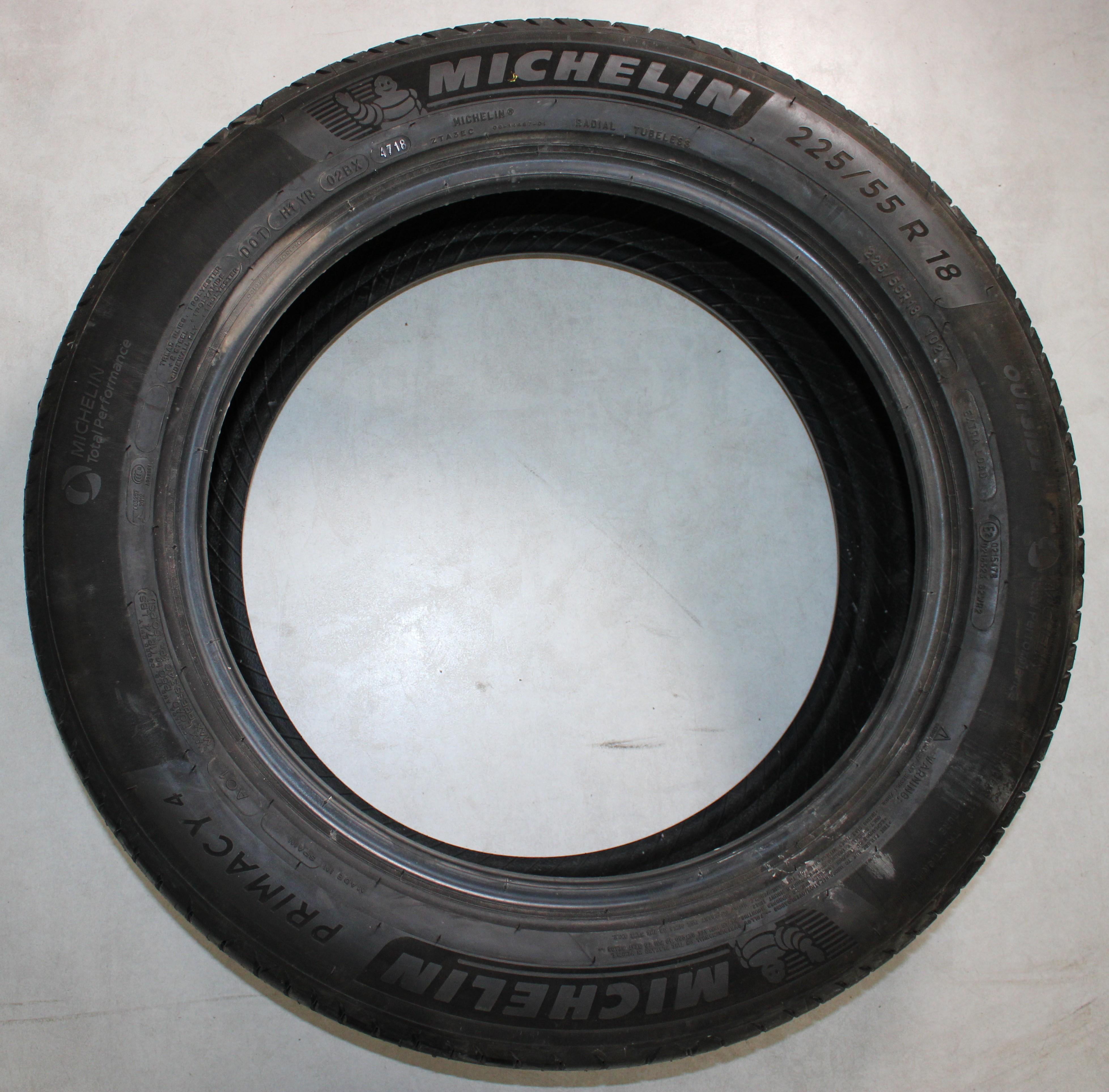 4 x 225/55R18 102Y Sommerreifen Michelin Primacy 4 AO1 Volles Profil 2018