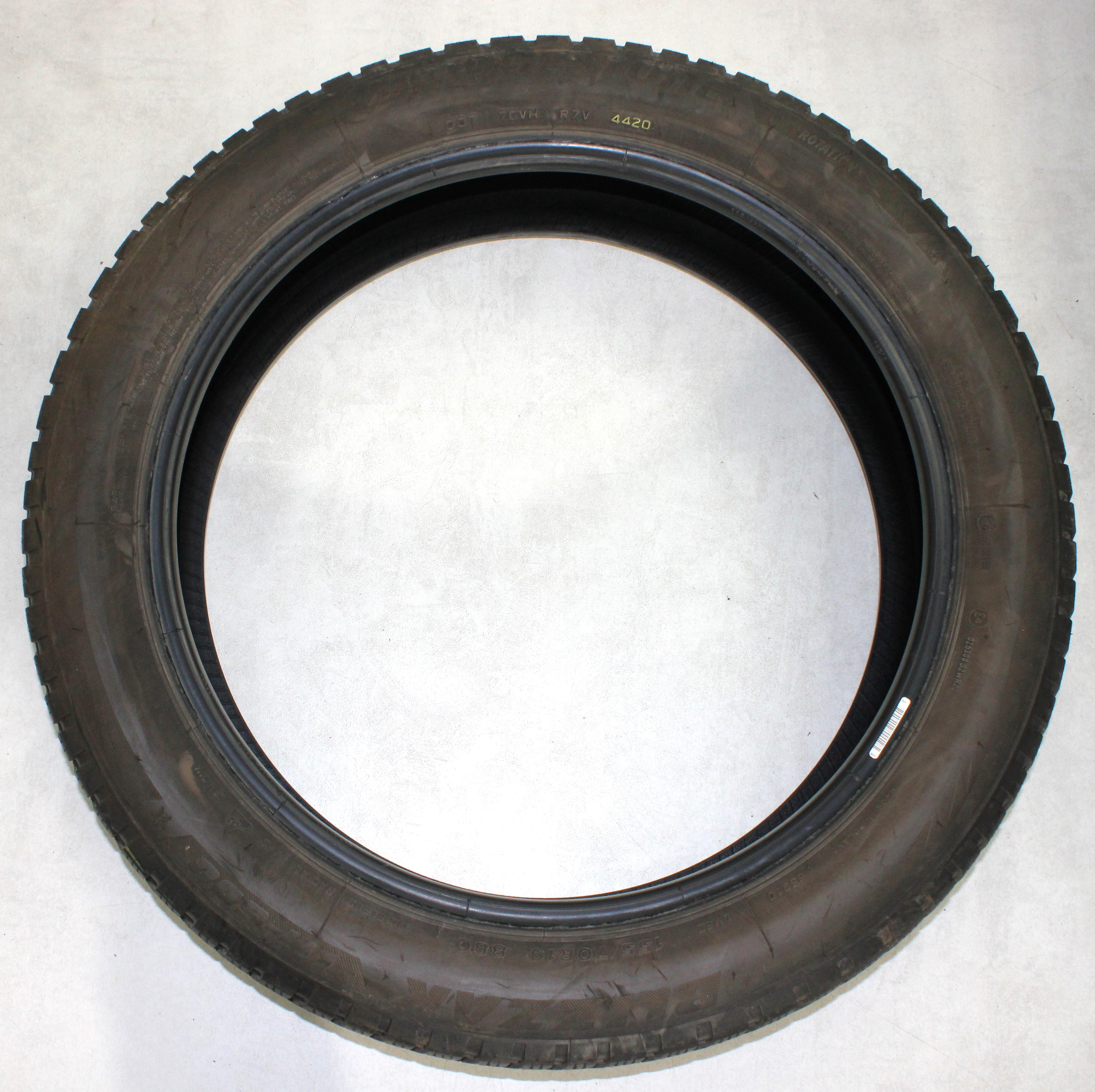 2 x 155/70R19 88Q Winterreifen Bridgestone Blizzak LM-500* 5,5-6mm 2020