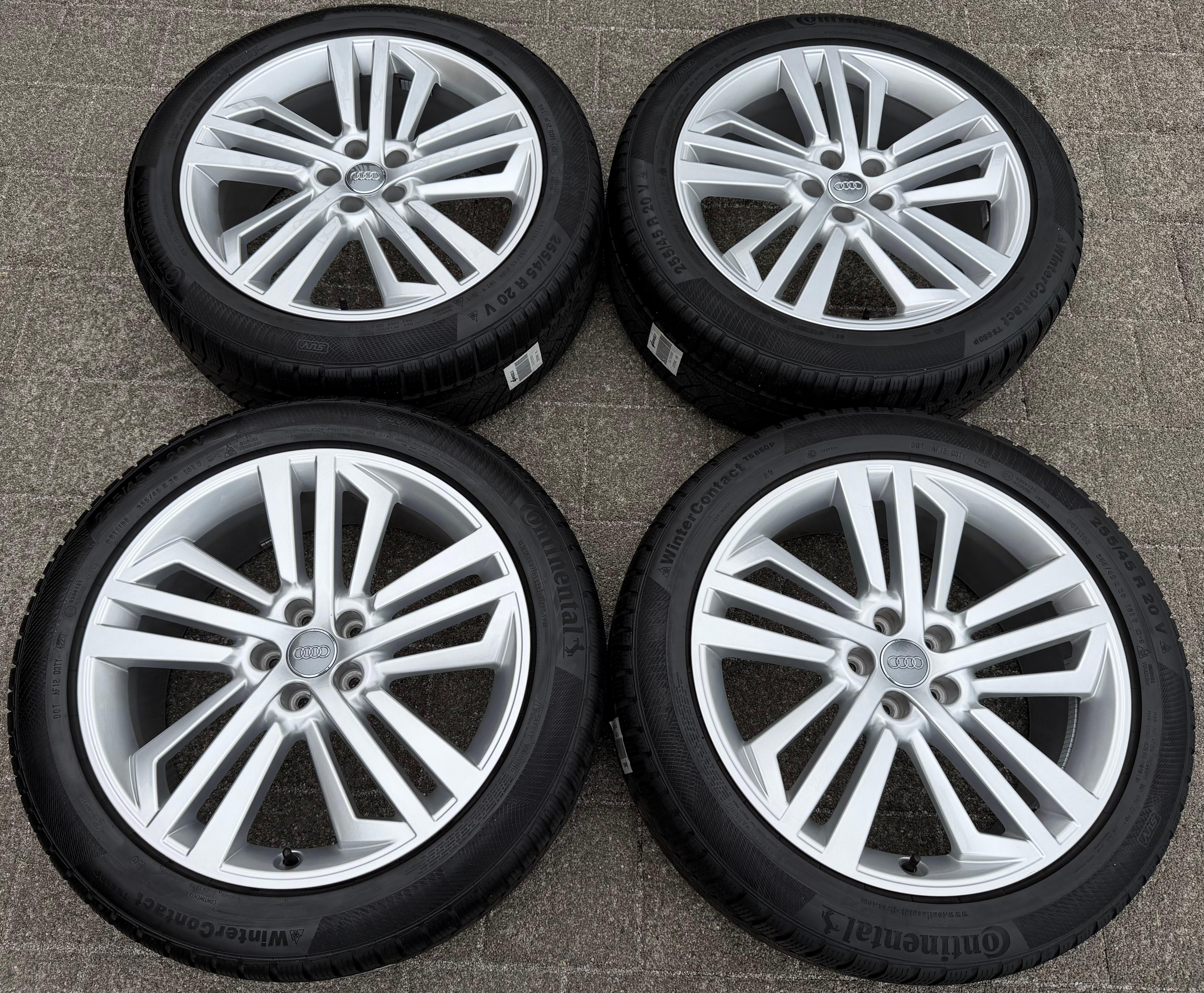 4 ORIGINAL 20" ALU WINTERRÄDER AUDI Q5 SQ5 FY 80A601025L 255/45R20 101V CONTINENTAL
