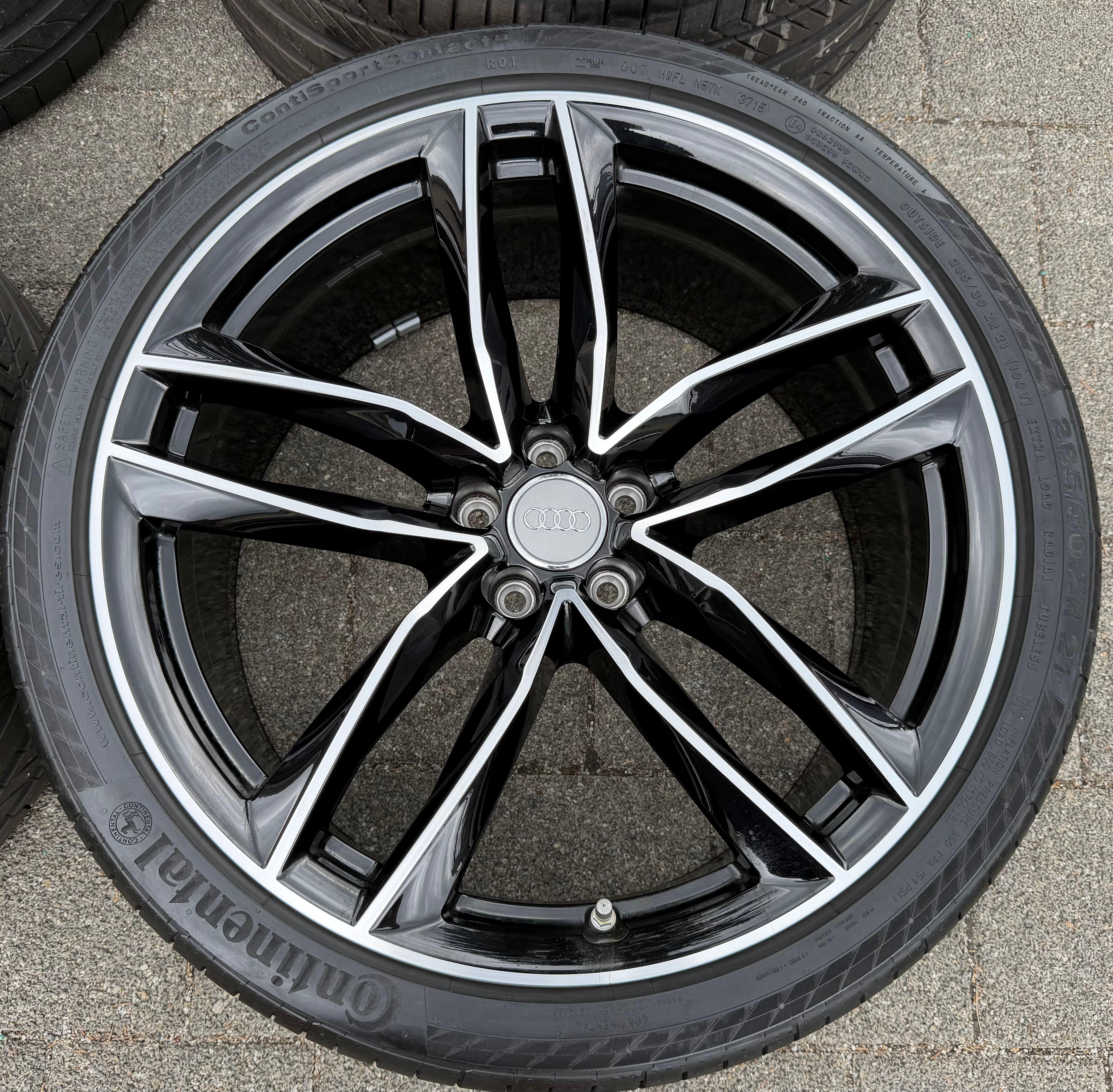 4 jantes d'origine en aluminium Sommer de 21 pouces pour Audi A6 Avant 4G 4G0601025CG 285/30R21 100Y