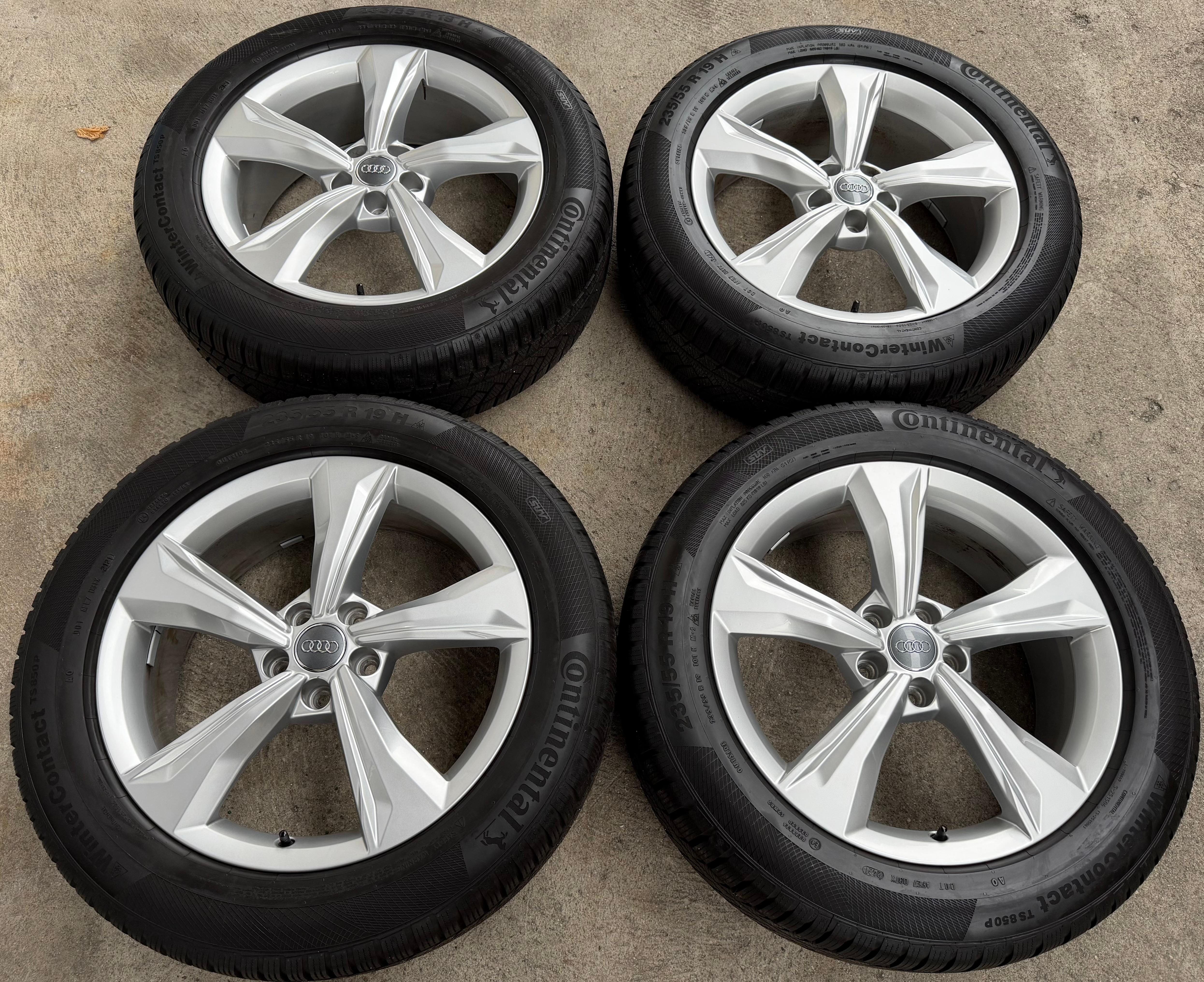 4 Original 19" Alu Winterräder Audi Q5 SQ5 FY 80A601025K 235/55R19 101H Continental 2021