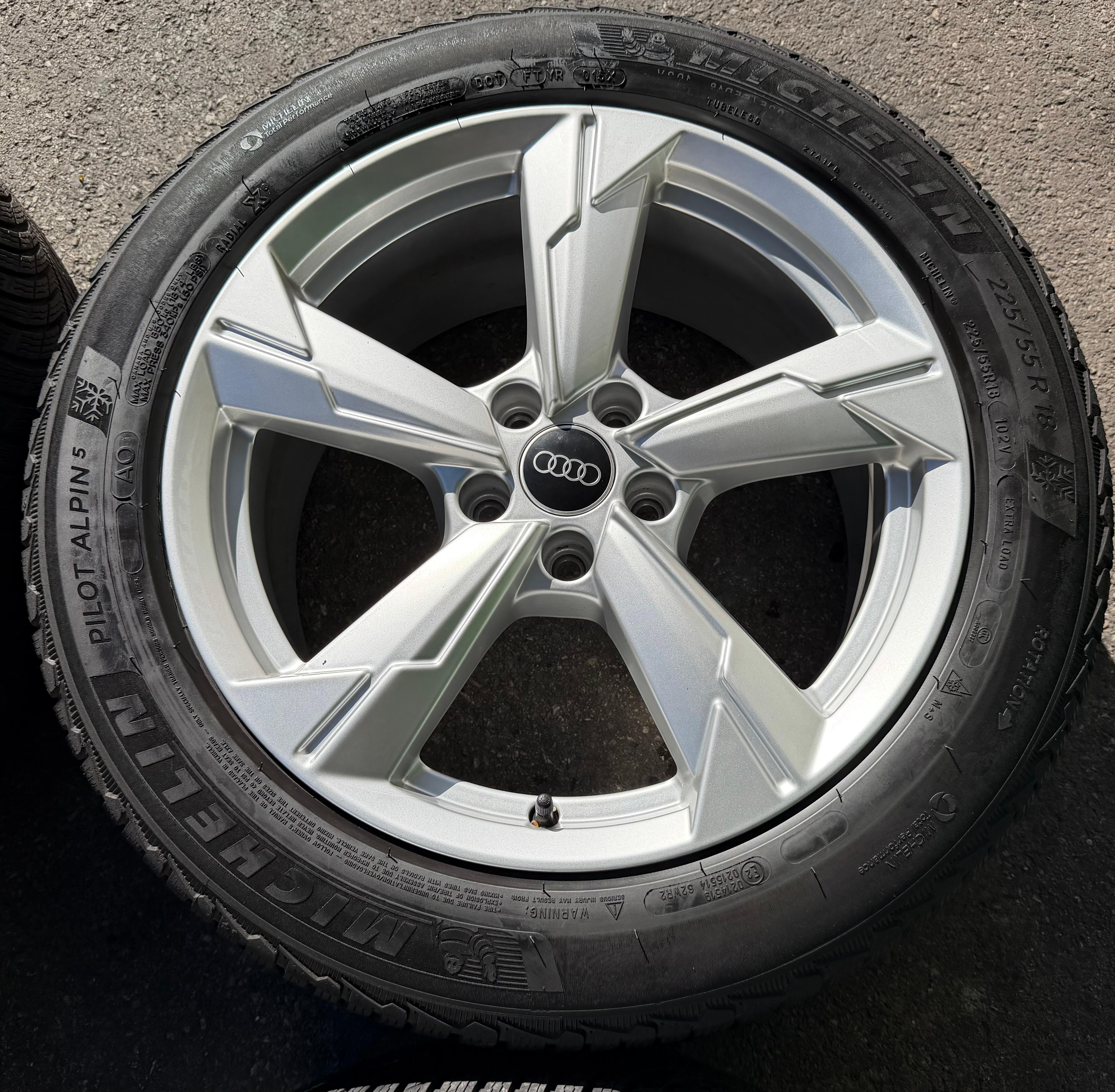 4 ruedas de invierno de aleación originales de 18" para Audi A6 4K F2 C8 4K0601025D 225/55R18 102V