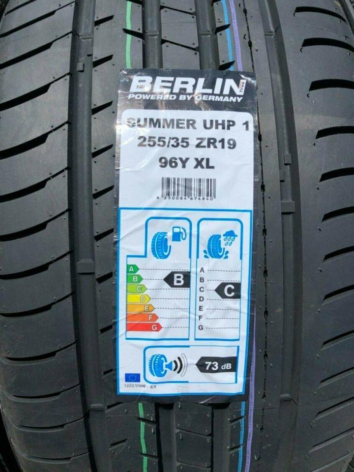 4 X 255/35R19 96Y BERLIN TIRES SUMMER UHP1 SOMMERREIFEN NEU