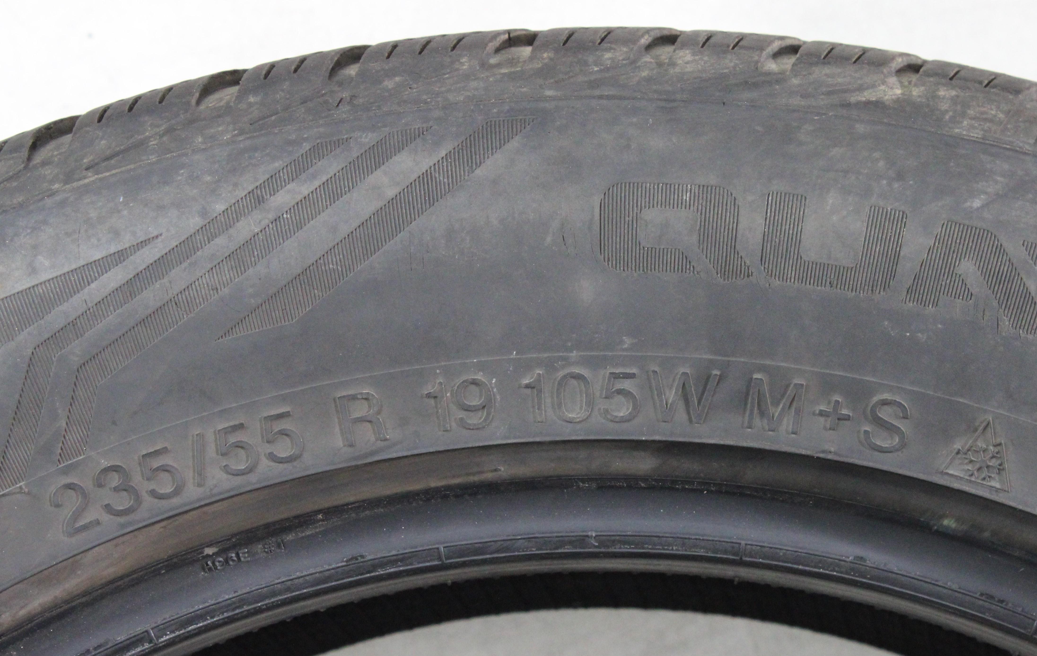 2 x 235/55R19 105W 2 x 255/50R19 107W Ganzjahresreifen Vredestein Quatrac Pro 5-5,5mm 2021