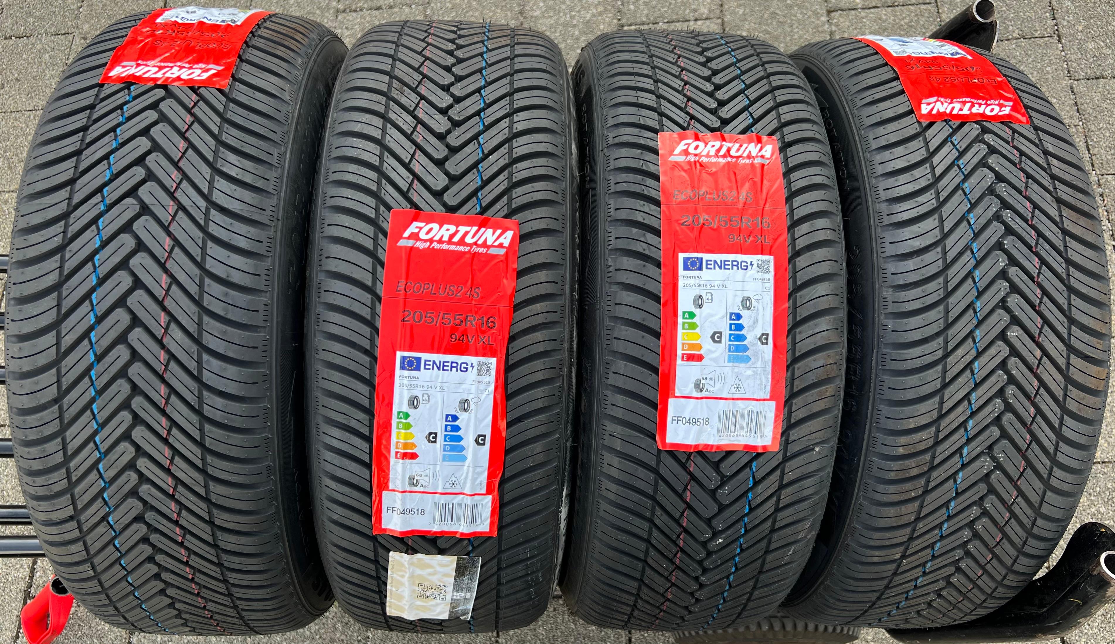 4 x 205/55R16 94V Ganzjahresreifen Fortuna Ecoplus 4S 2023