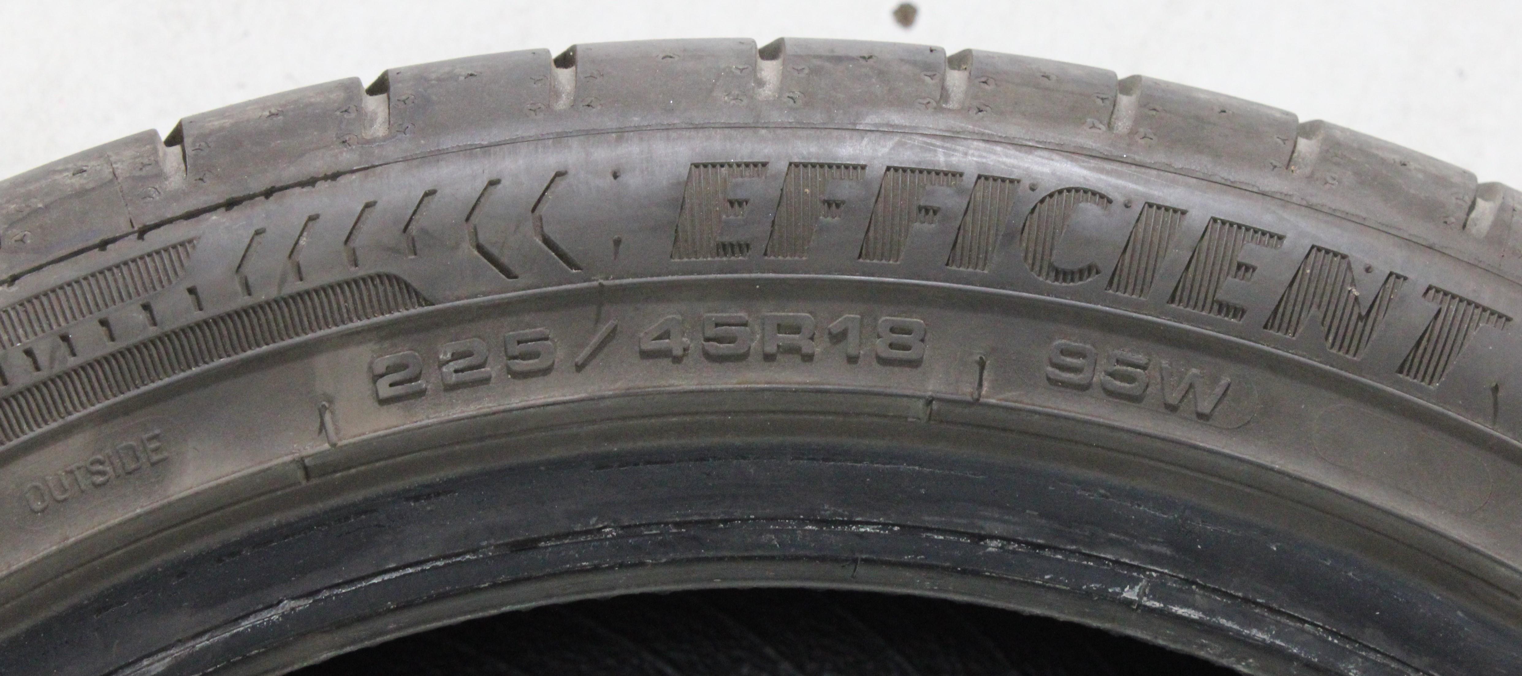 2 x 225/45R18 95W Sommerreifen Goodyear Efficient Grip Performance 6,5mm 2022 XL