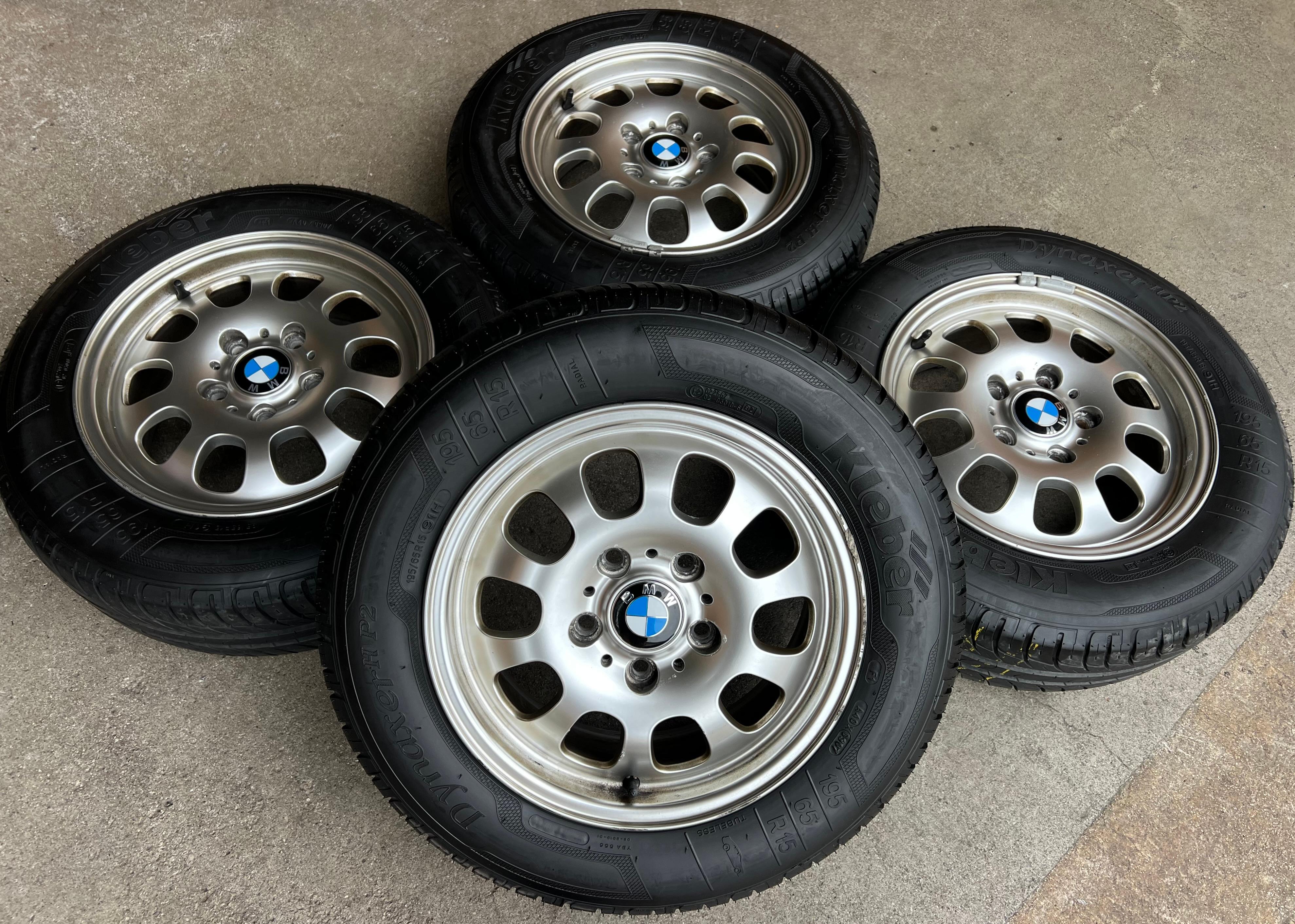4 Original 15" Alu Sommerräder BMW 3ER Reihe E36 E46 346 1094499 195/65R15 91H