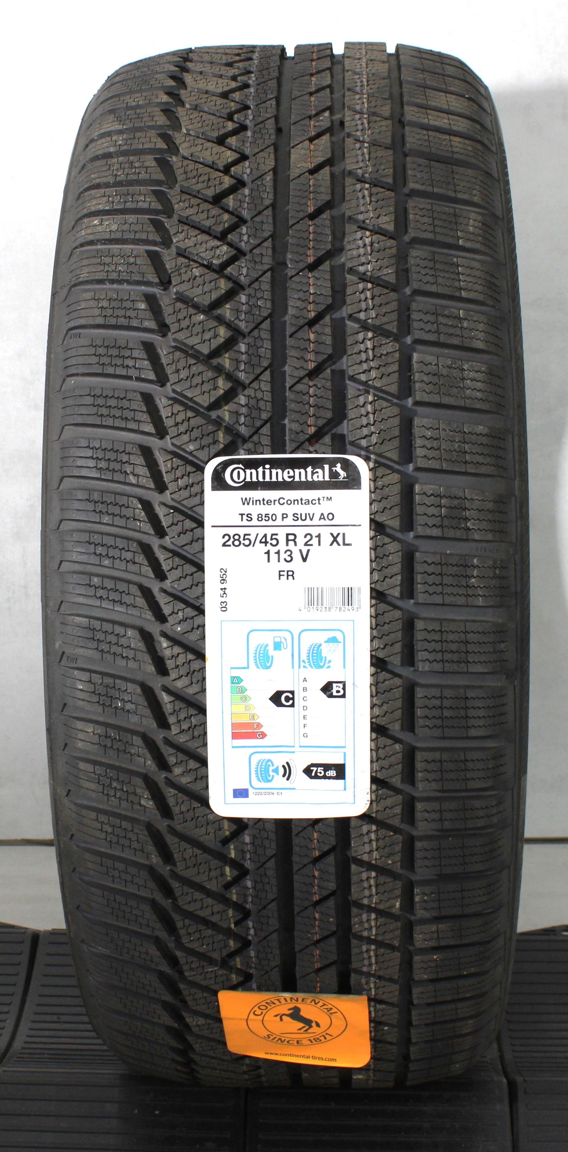 1 x 285/45R21 113V Winterreifen Continental Winter Contact TS850P AO 2019 XL
