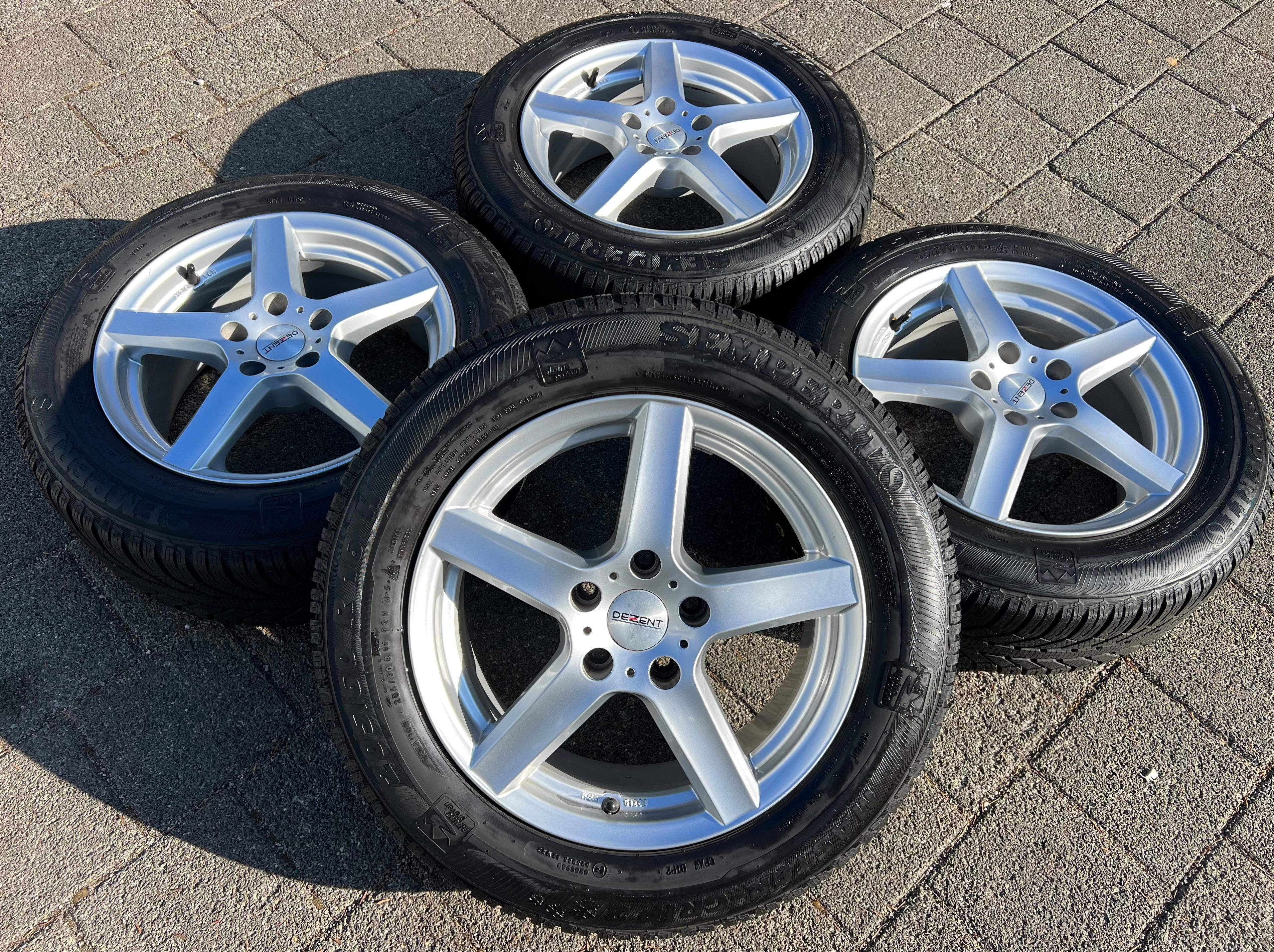 4 ROUES D'HIVER ALU AUDI A4 8K Q2 VW T-ROC 205/60R16 92H SEMPERIT GRATUIT