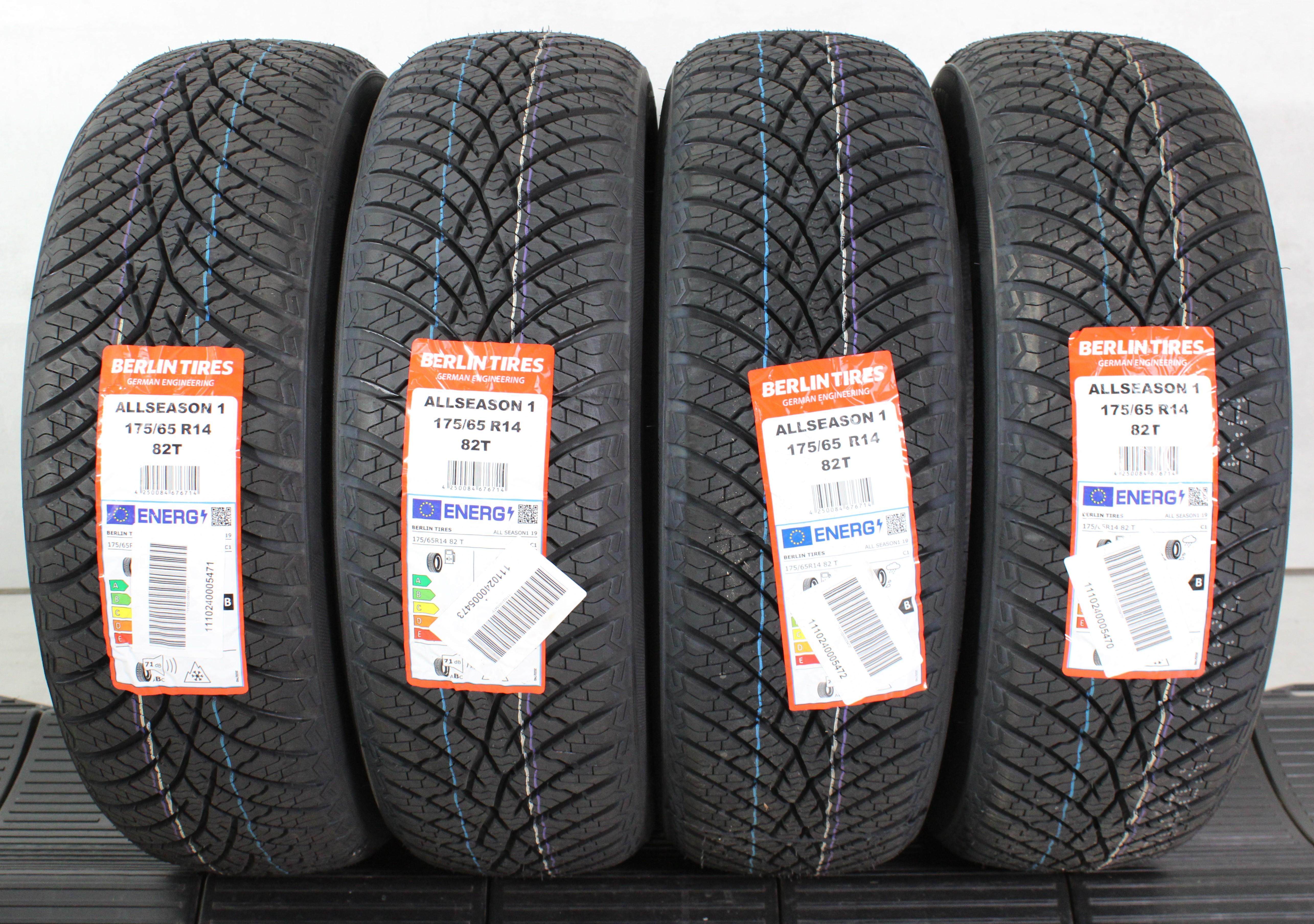 4 x 175/65R14 82T Ganzjahresreifen Berlin Tires All Season 1 2024 NEU