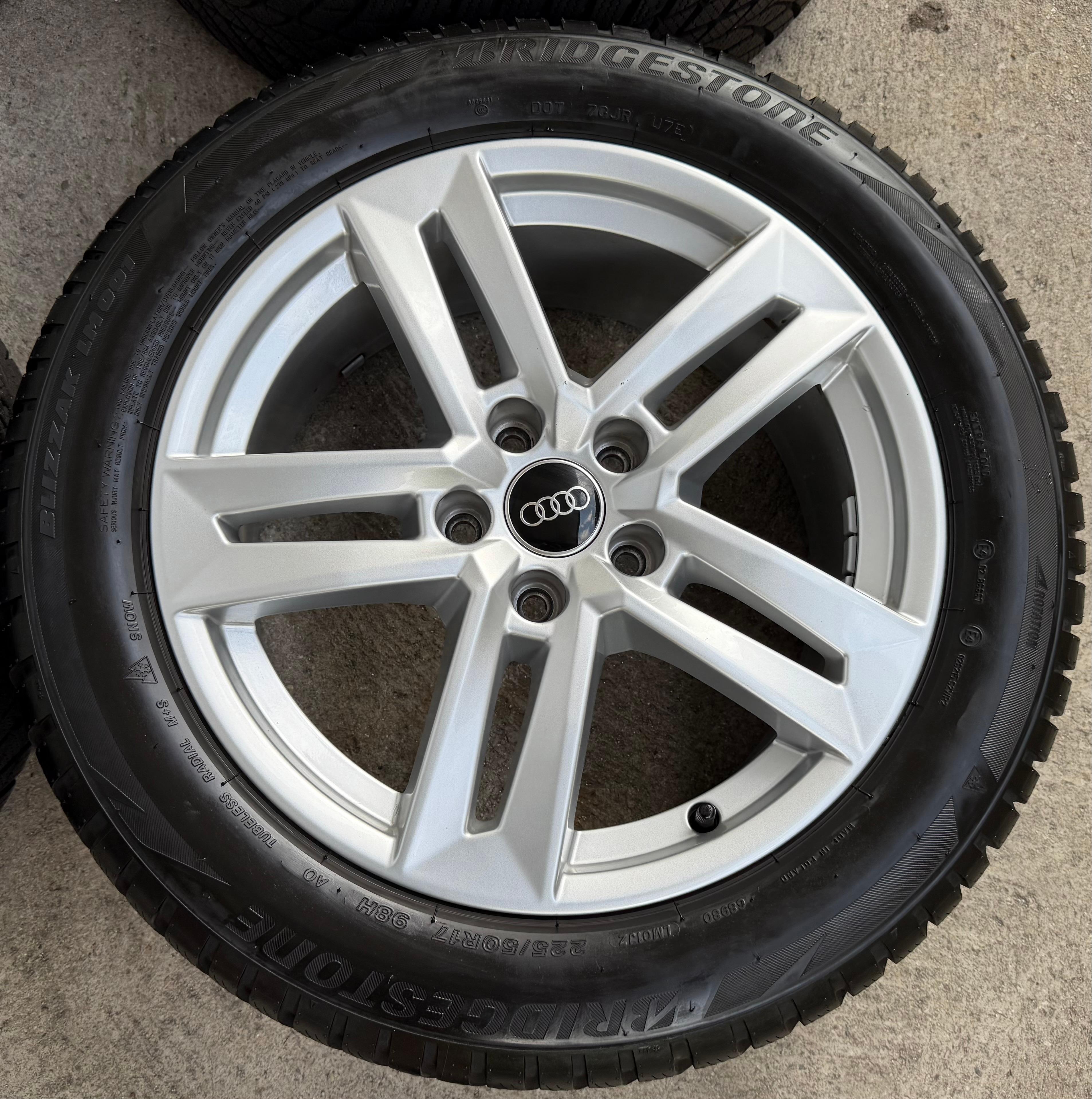 4 Original 17" Alu Winterräder Audi A4 B9 8W 8W0601025P 225/50R17 98H Bridgestone