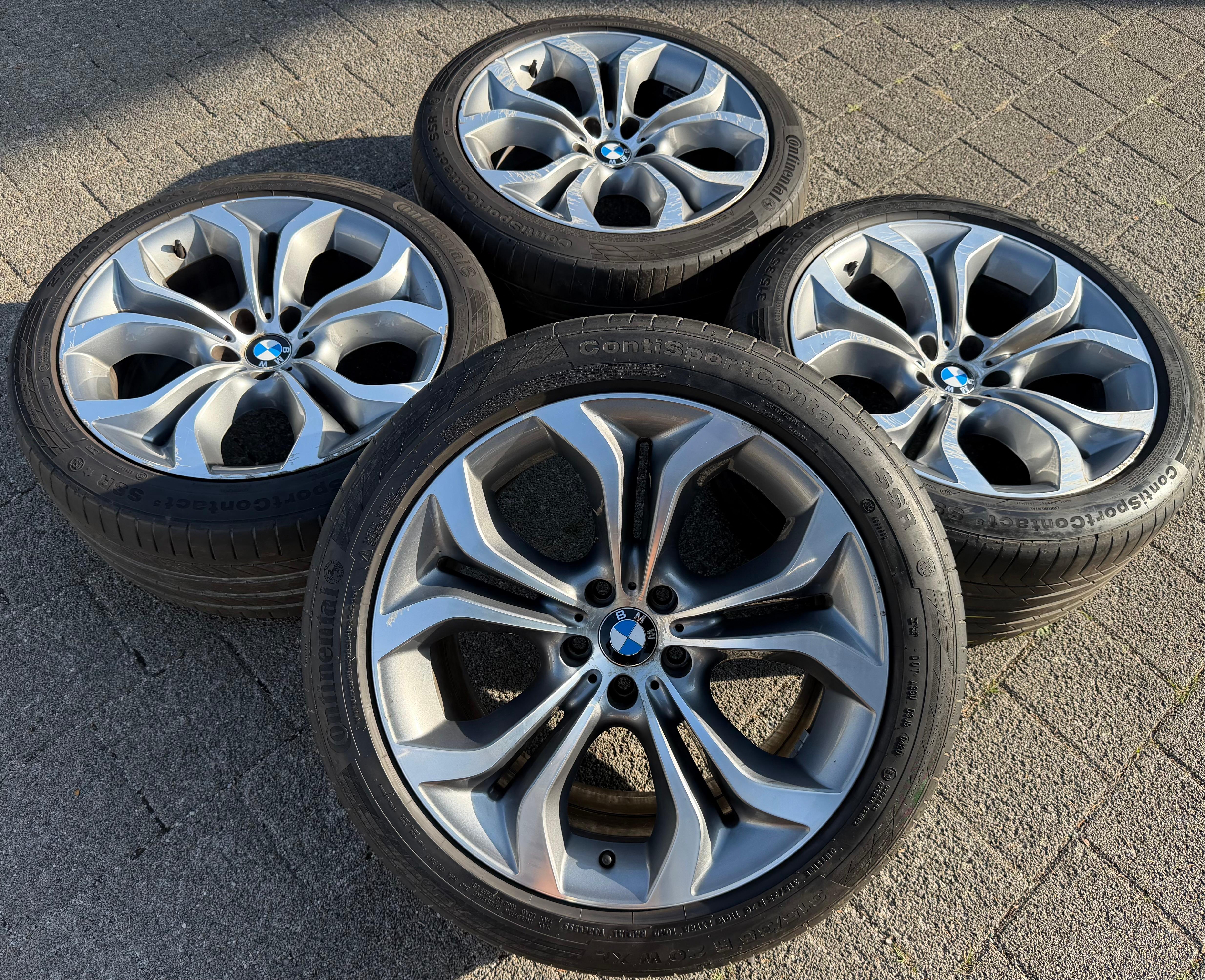 4 Original 20" Alu Sommerräder BMW X5 E70 F15 275/40R20 106W 315/35R20 110W Styling 336