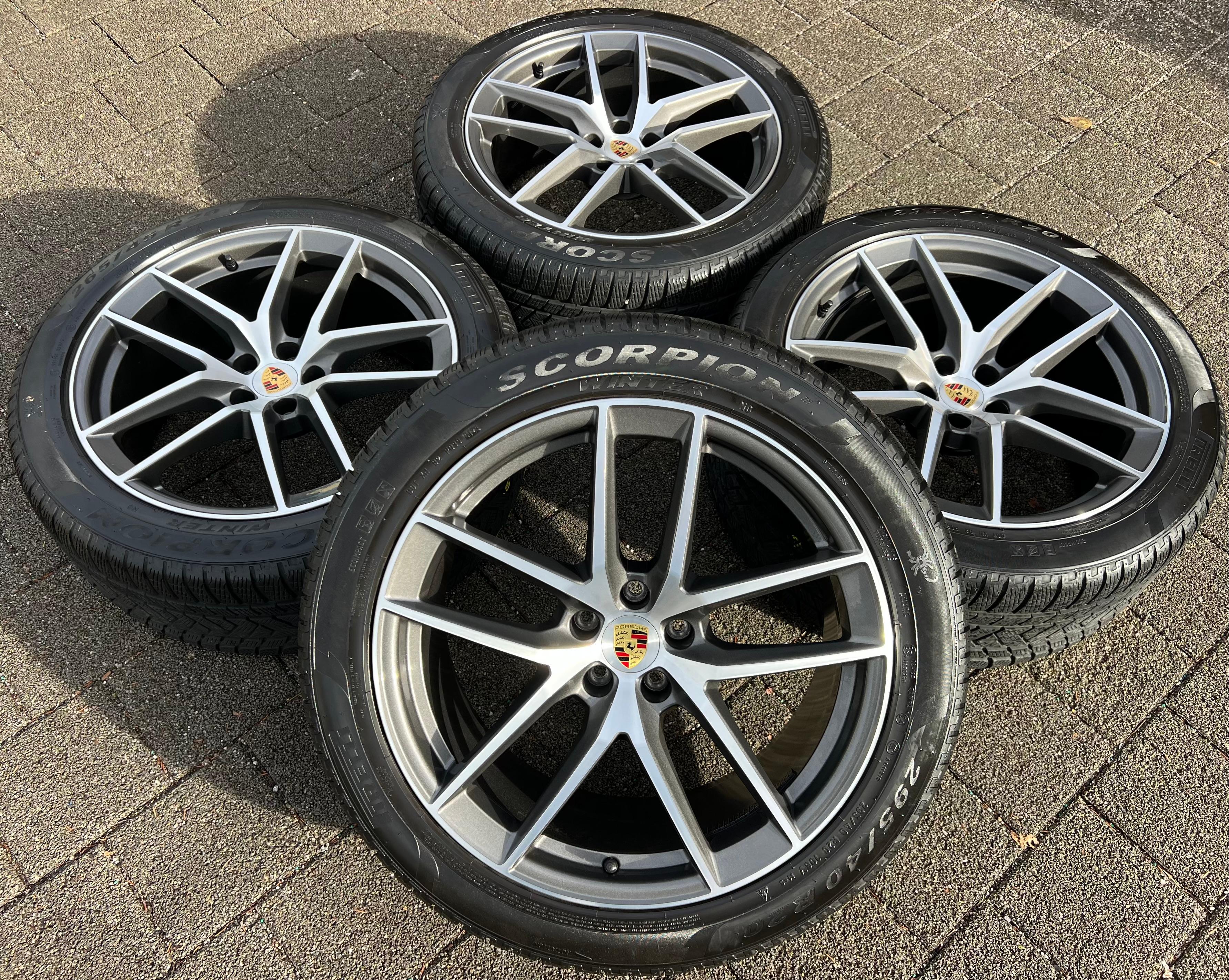 4 ORIGINAL 20" ALU WINTERRÄDER PORSCHE MACAN 265/45R20 104V 295/40R20 106V RDKS