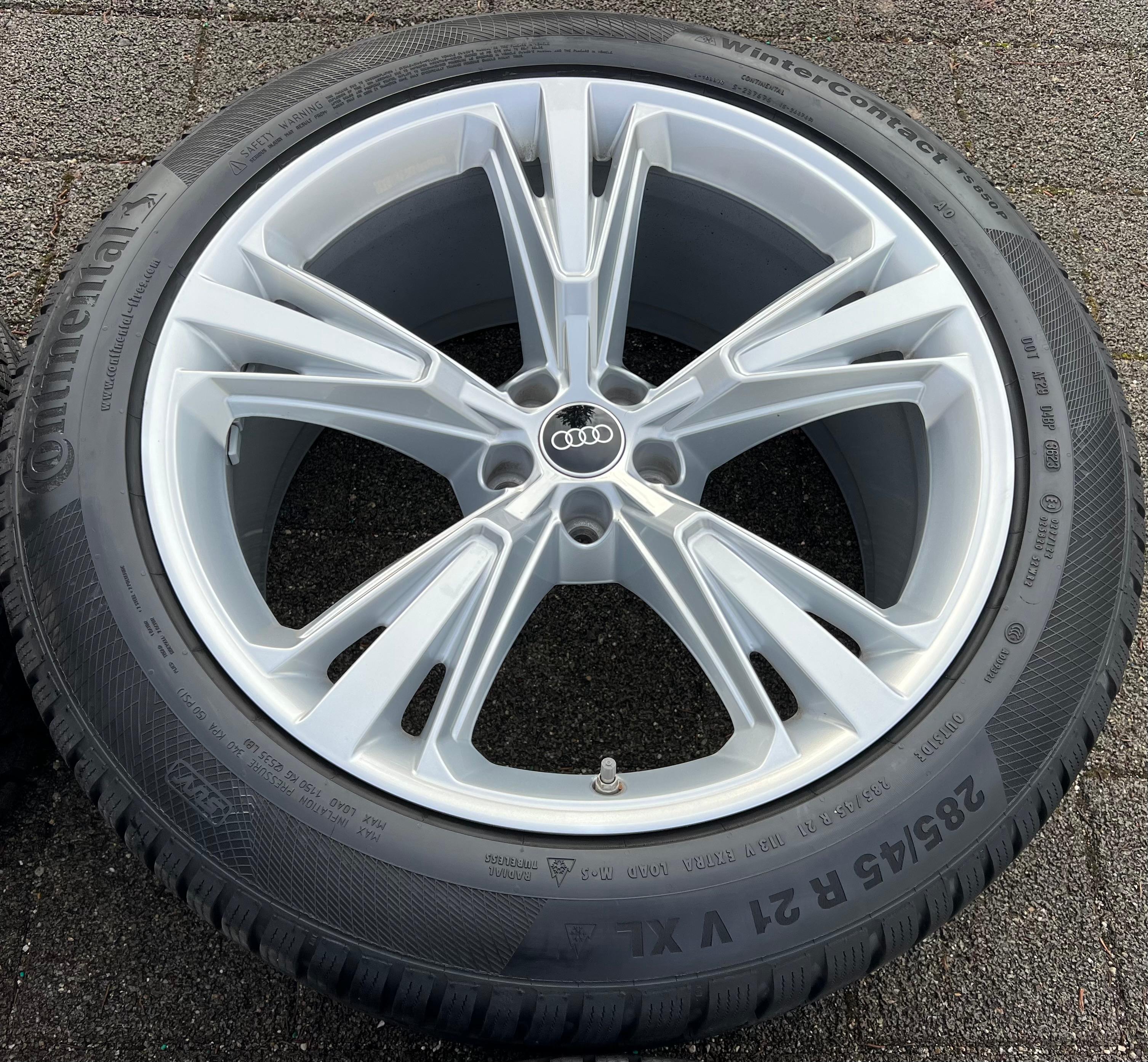 4 ORIGINAL 21" ALU WINTERRÄDER AUDI Q8 SQ8 4M 4M8601025H 285/45R21 113V
