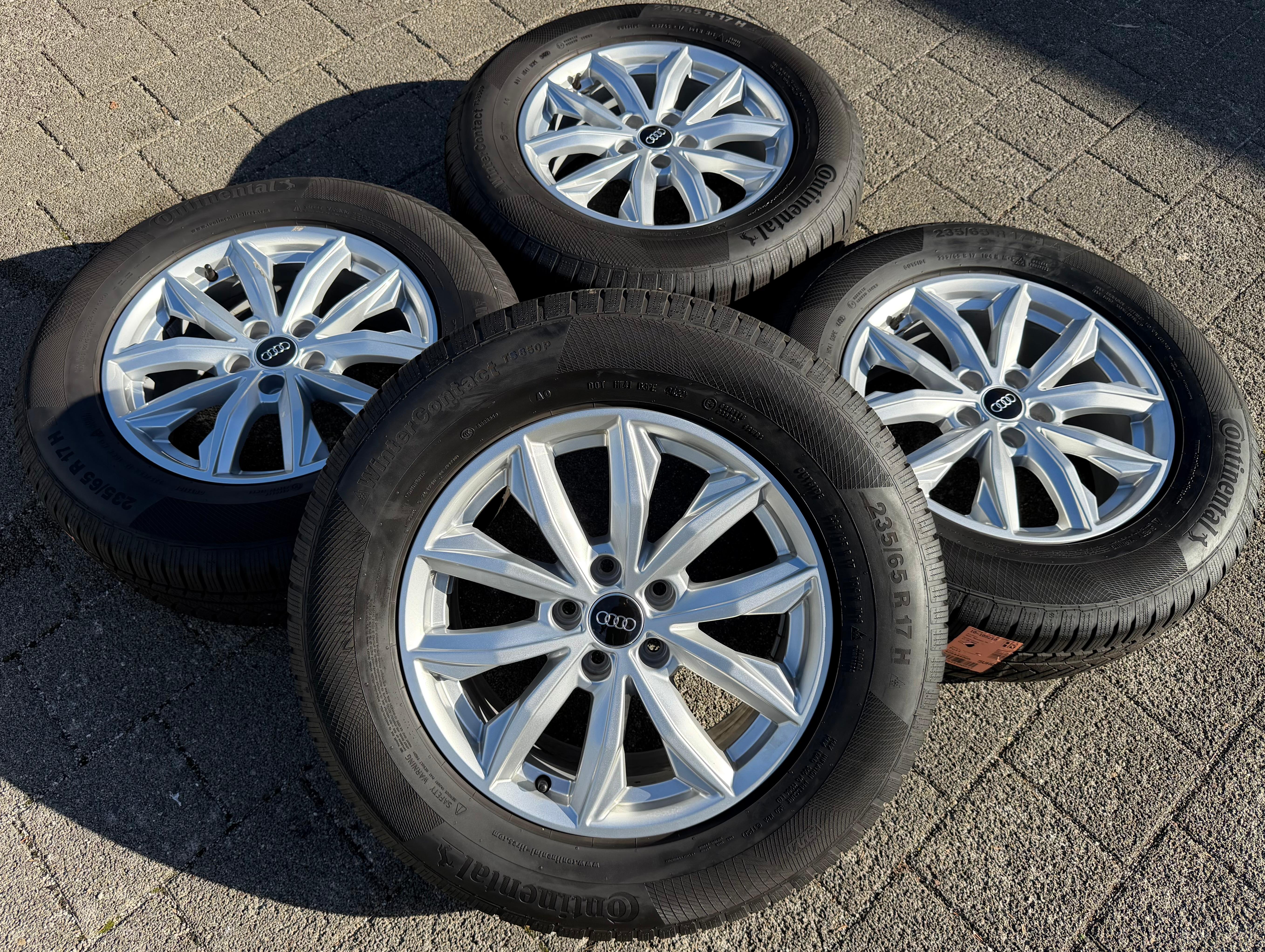 4 Original 17" Alu Winterräder Audi Q5 FY 80A601025J 7x17 ET34 235/65R17 104H 2022