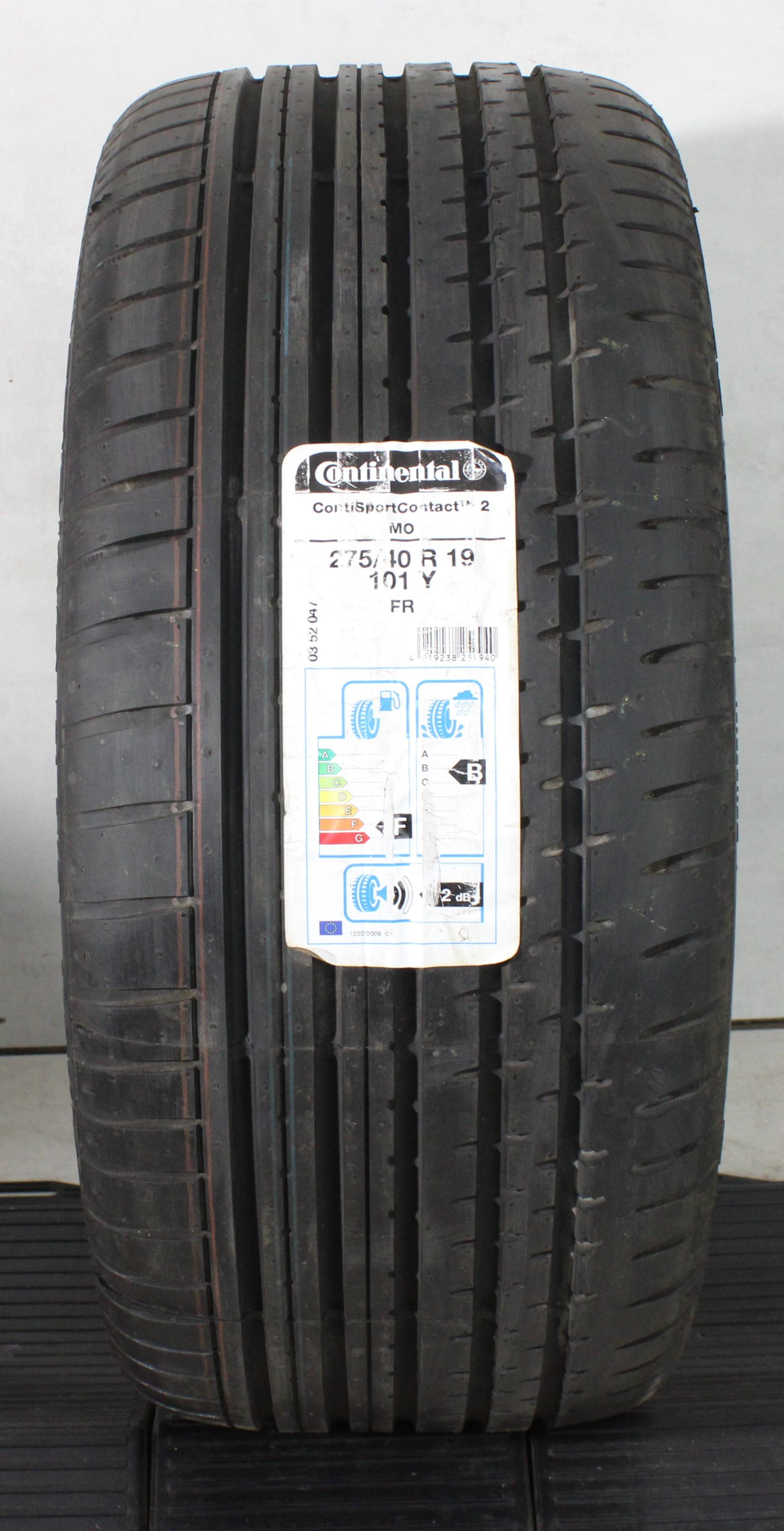 1 x 275/40R19 101Y Sommerreifen Continental Sport Contact 2 MO NEU 2014