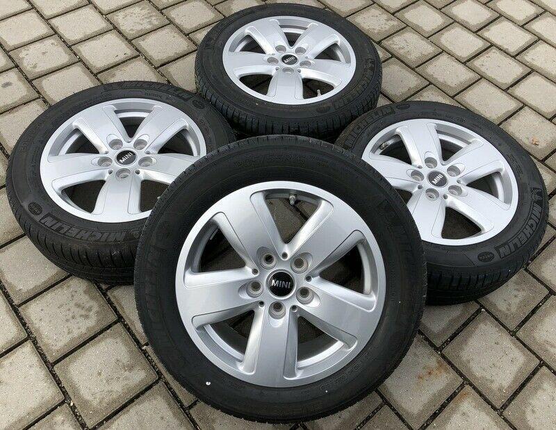4 RUOTE ESTIVE ORIGINALI IN ALLUMINIO PNEUMATICI ESTIVI MINI CLUBMAN F54 RDKS