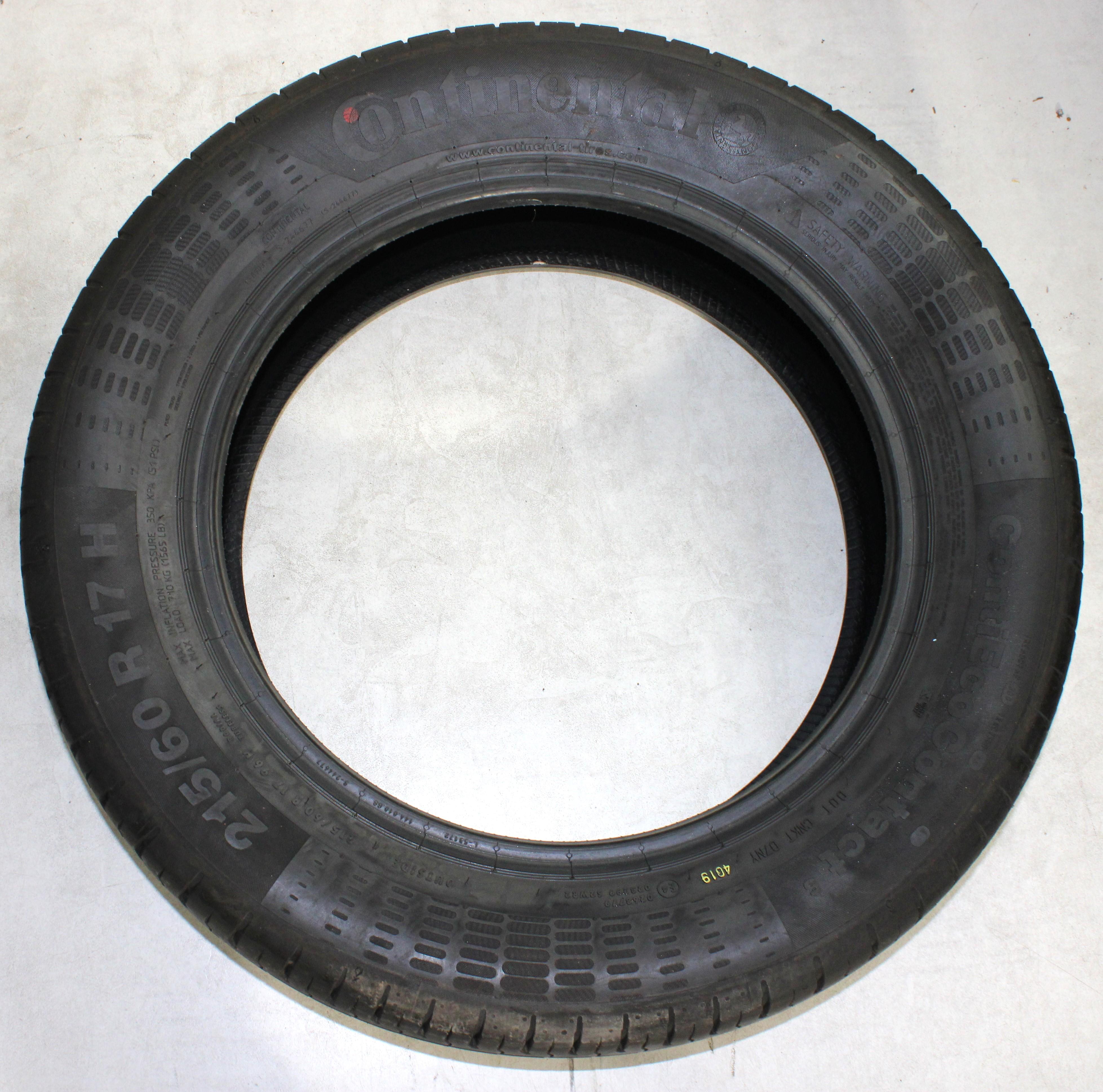 4 x 215/60R17 96H Sommerreifen Continental Premium Contact 5 2x 6,5-7mm und 2x 6-6,5mm 2019