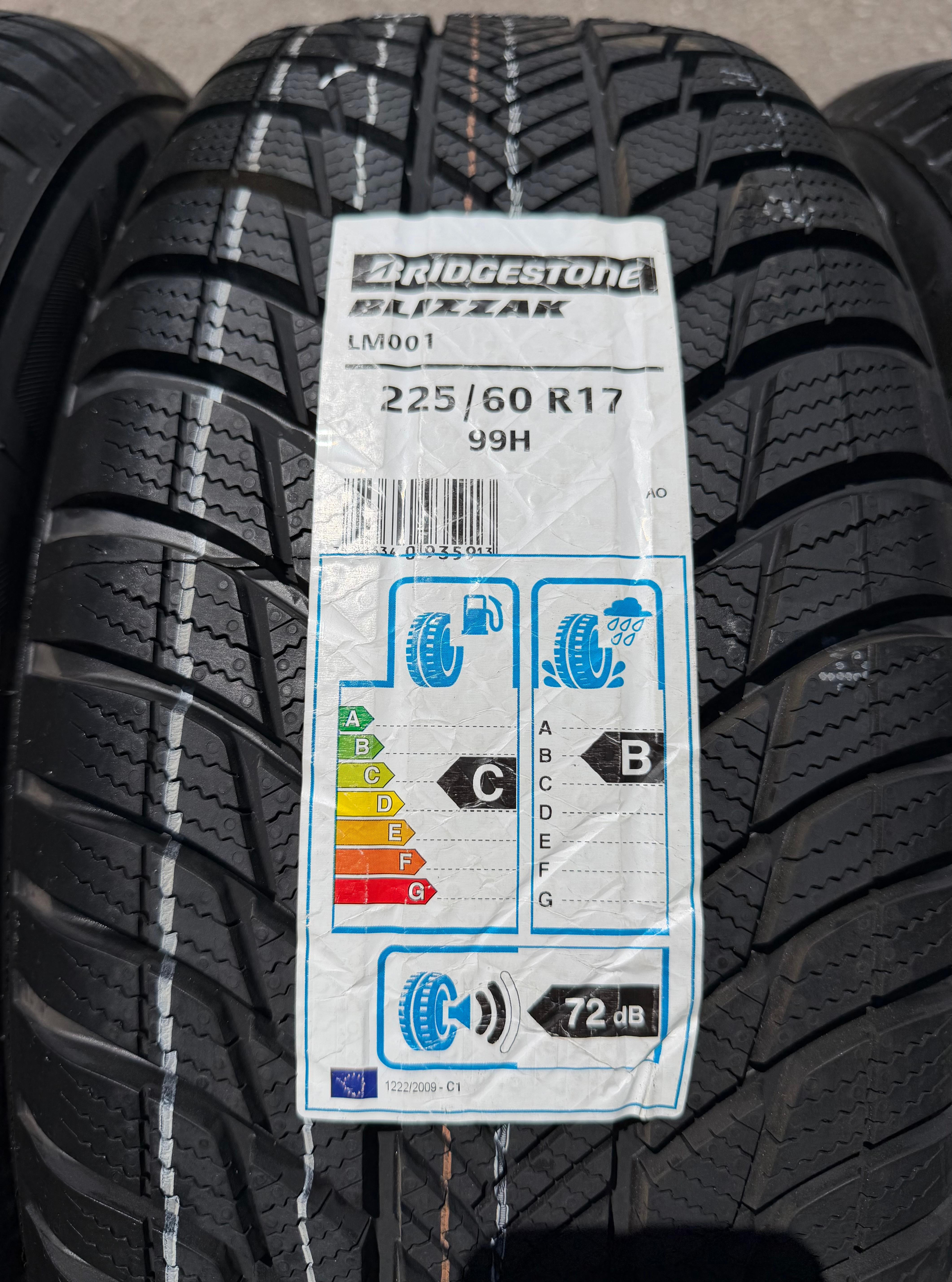4 Original 17" Alu Winterräder Audi A6 4K C8 F2 225/60R17 99H 4K0601025 Bridgestone
