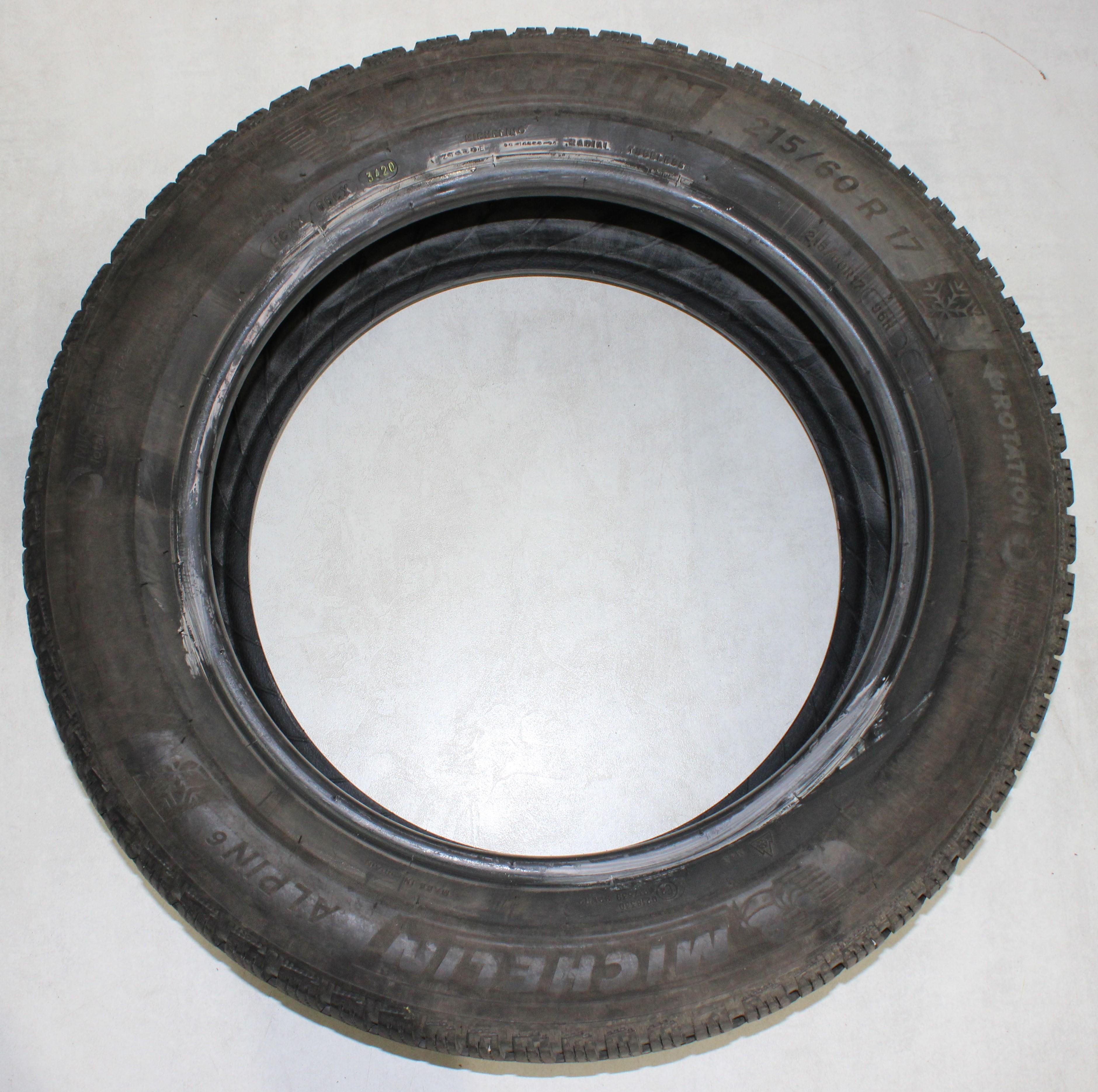 4 x 215/60R17 96H pneumatici invernali Michelin Alpin 6 7-7,5mm 2020