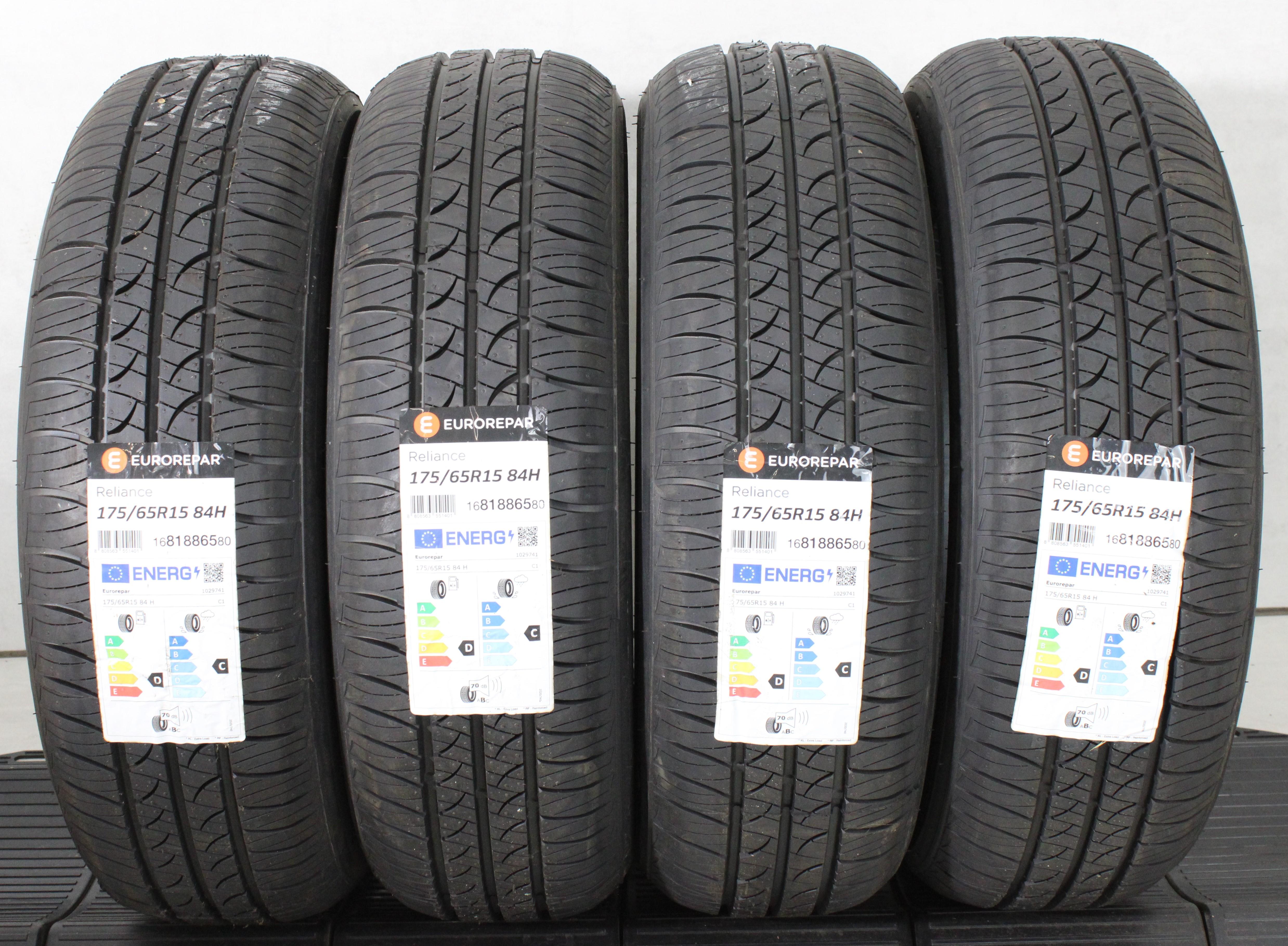 4 x 175/65R15 84H zomerbanden Eurorepar Reliance 2023 NIEUW