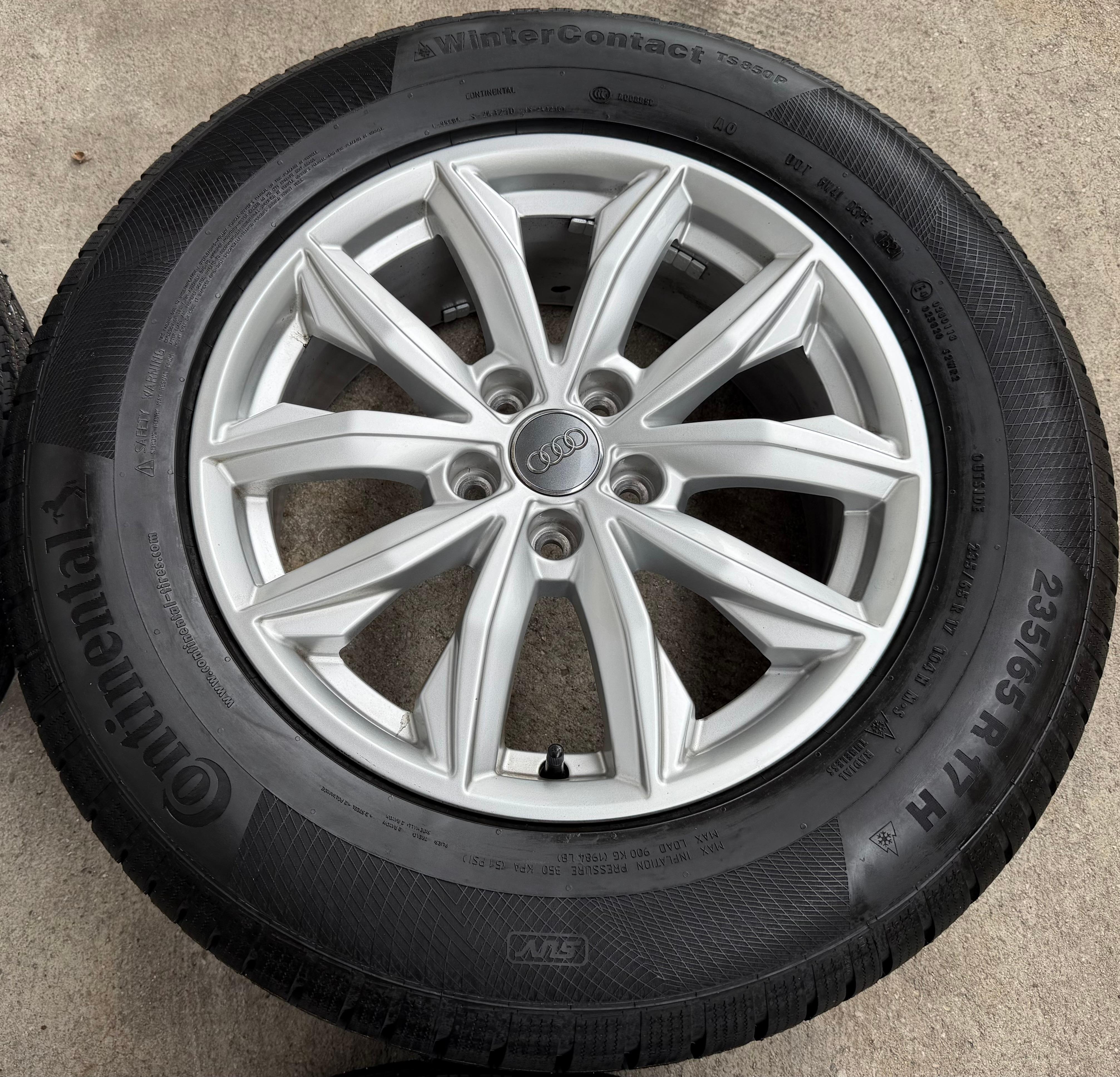 4 Original 17" Alu Winterräder Audi Q5 FY 80A601025J 7x17 ET34 235/65R17 104H TOP