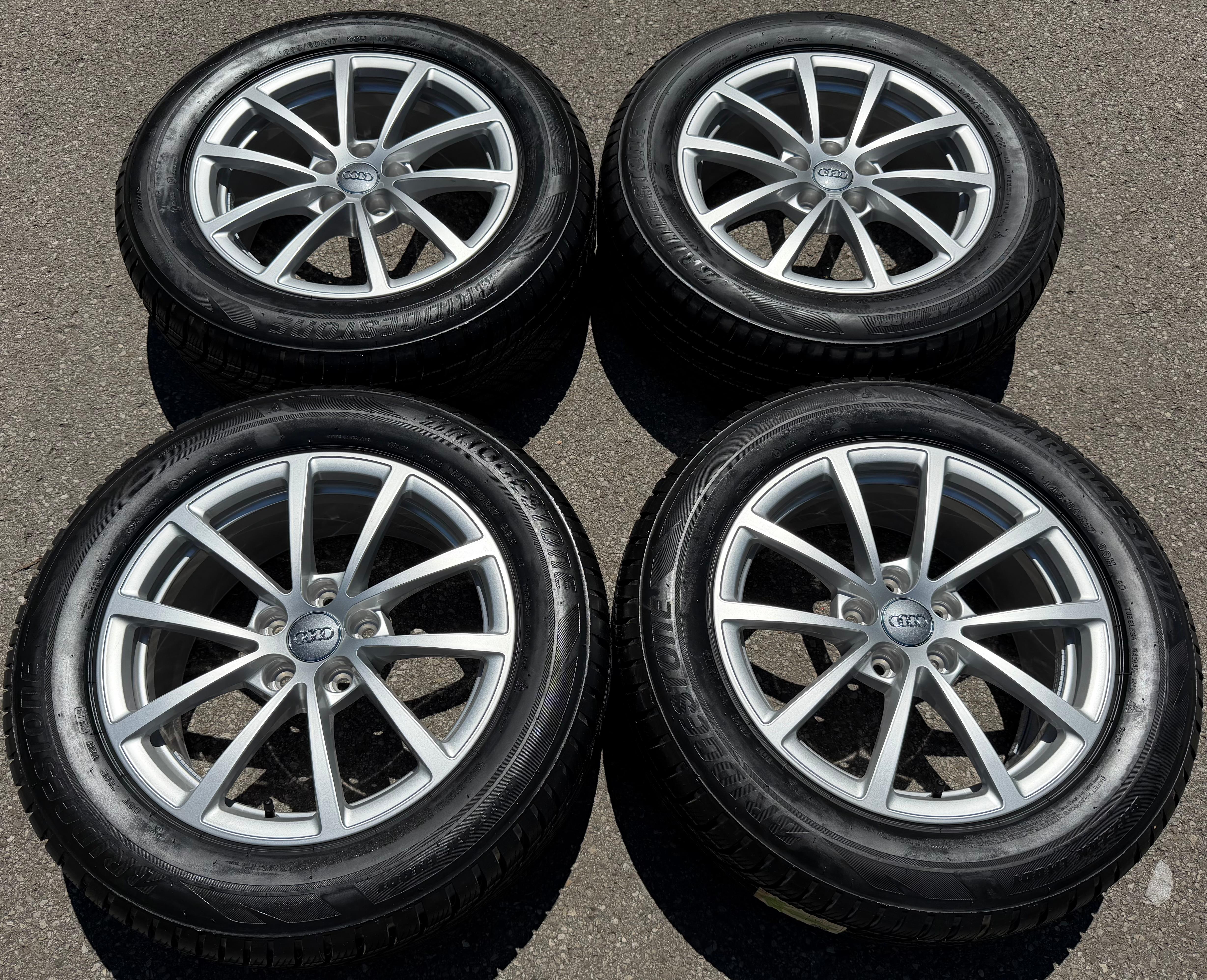4 Original 17" Alu Winterräder Audi A6 4K C8 F2 225/60R17 99H 4K0601025 Bridgestone