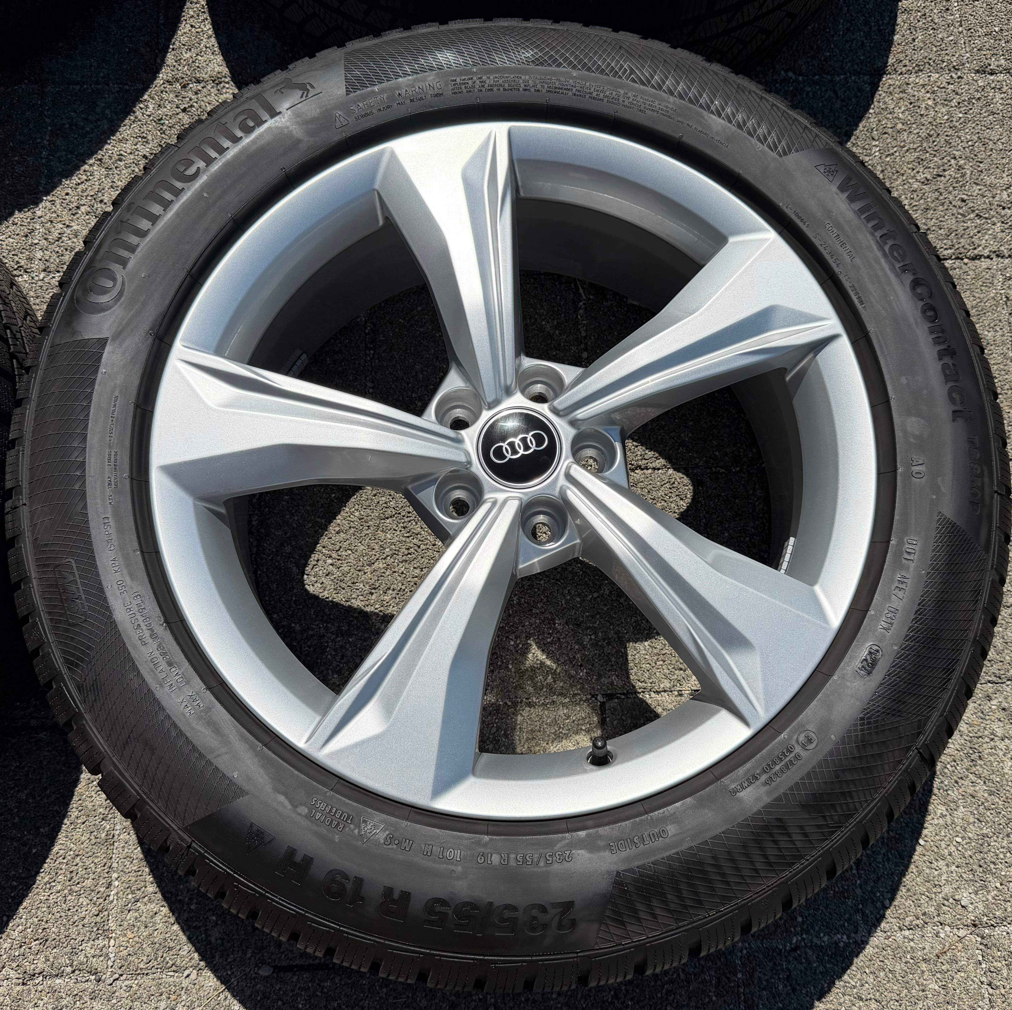 4 Original 19" Alu Winterräder Audi Q5 SQ5 FY 80A601025K 235/55R19 101H Continental 2024