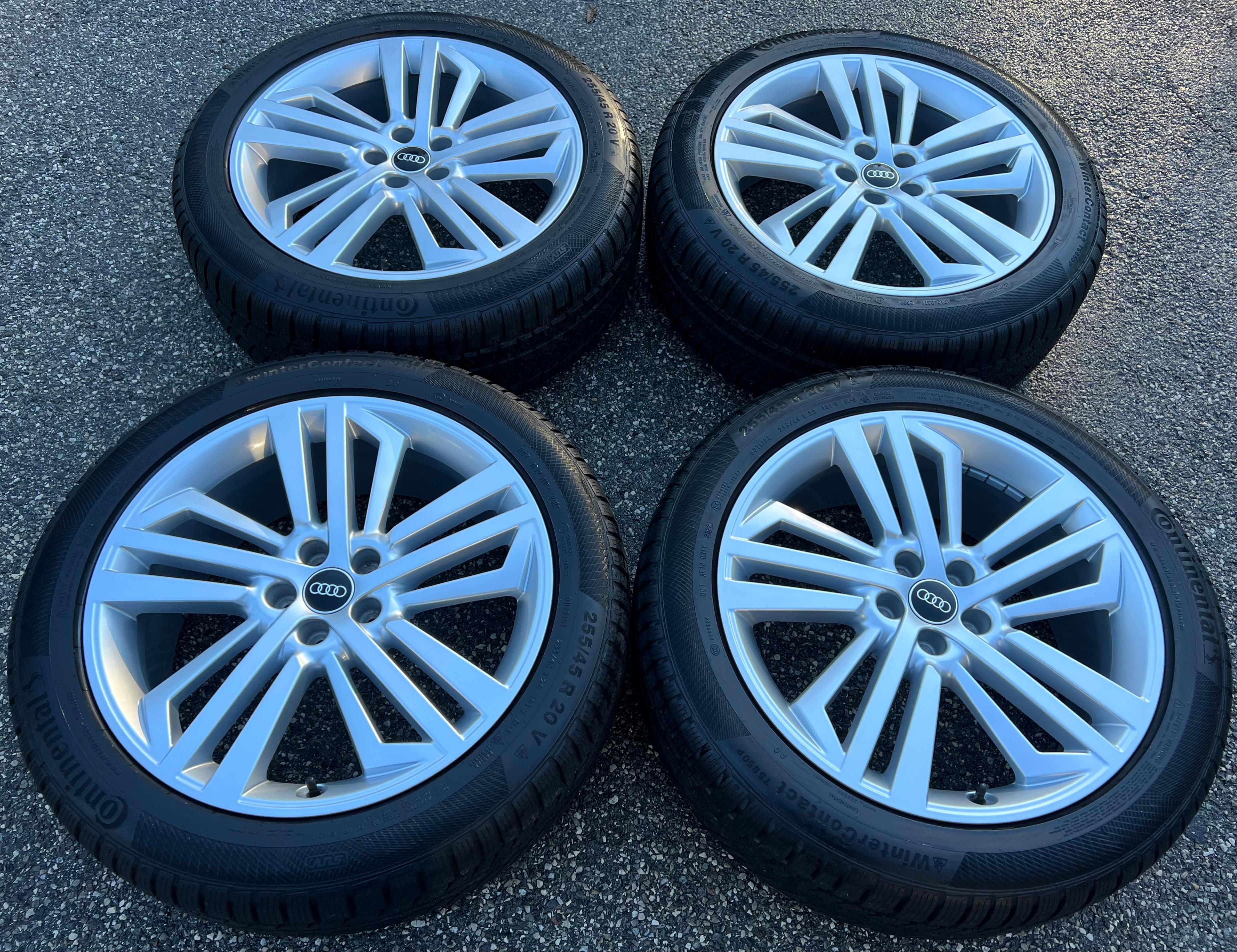 4 ORIGINAL 20" ALU WINTERRÄDER AUDI Q5 SQ5 FY 80A601025L 255/45R20 101V DOT 2022