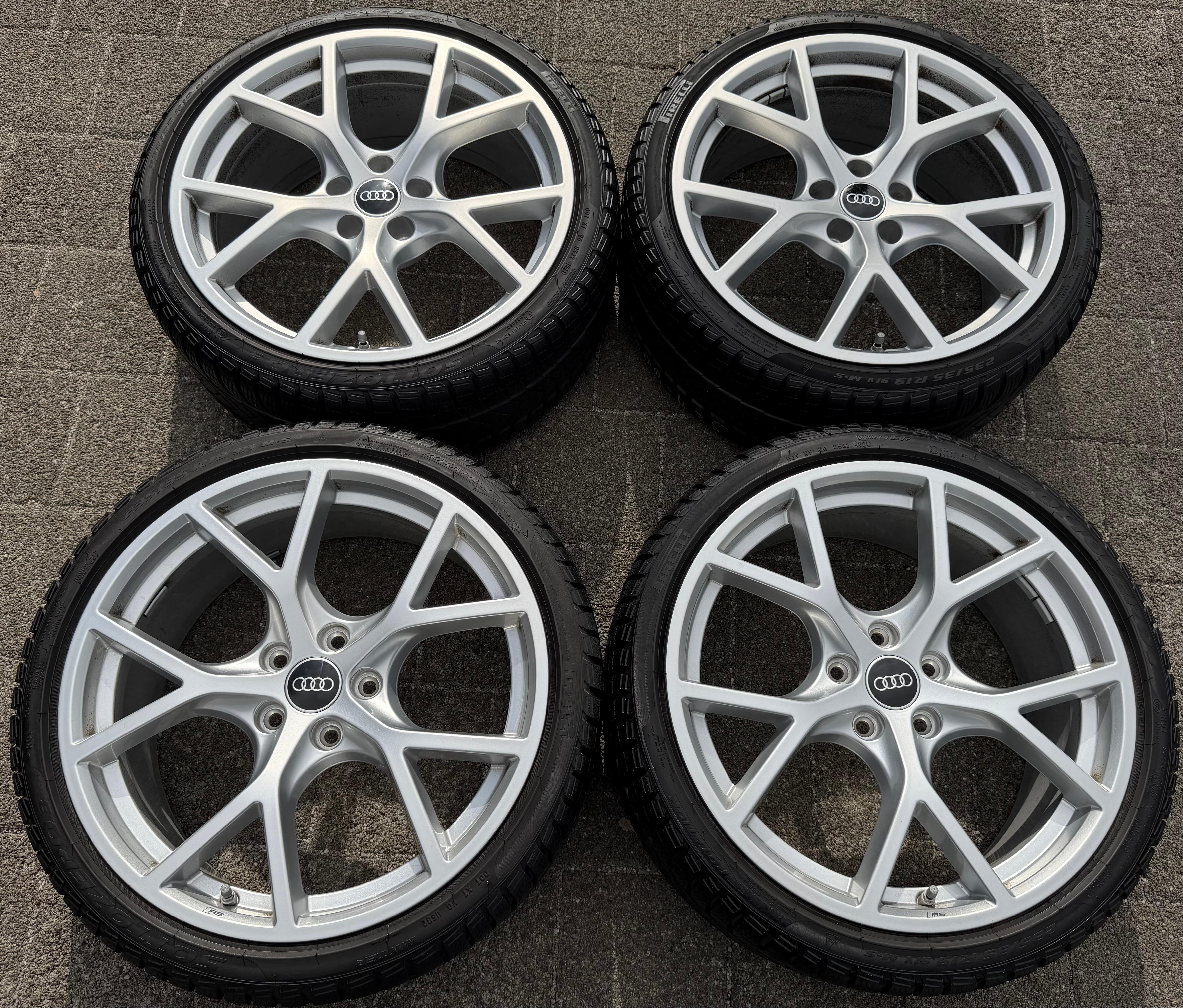 4 ORIGINAL 19" ALU WINTERRÄDER AUDI RS3 8Y 8Y0601025BT 235/35R19 91V PIRELLI RDKS