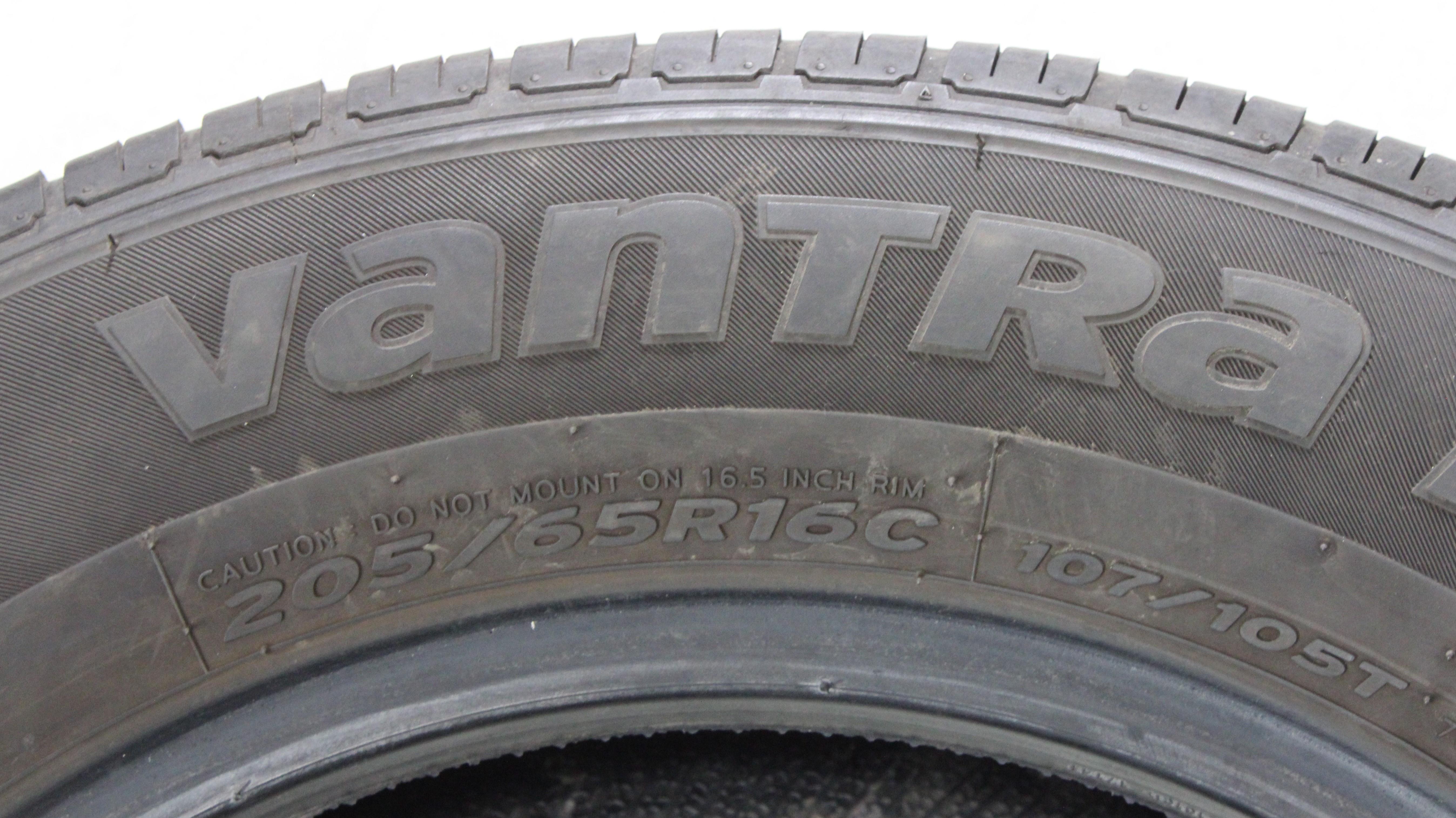 2 x 205/65R16C 107/105T Sommerreifen Hankook Vantra LT 4,5-5mm 2024