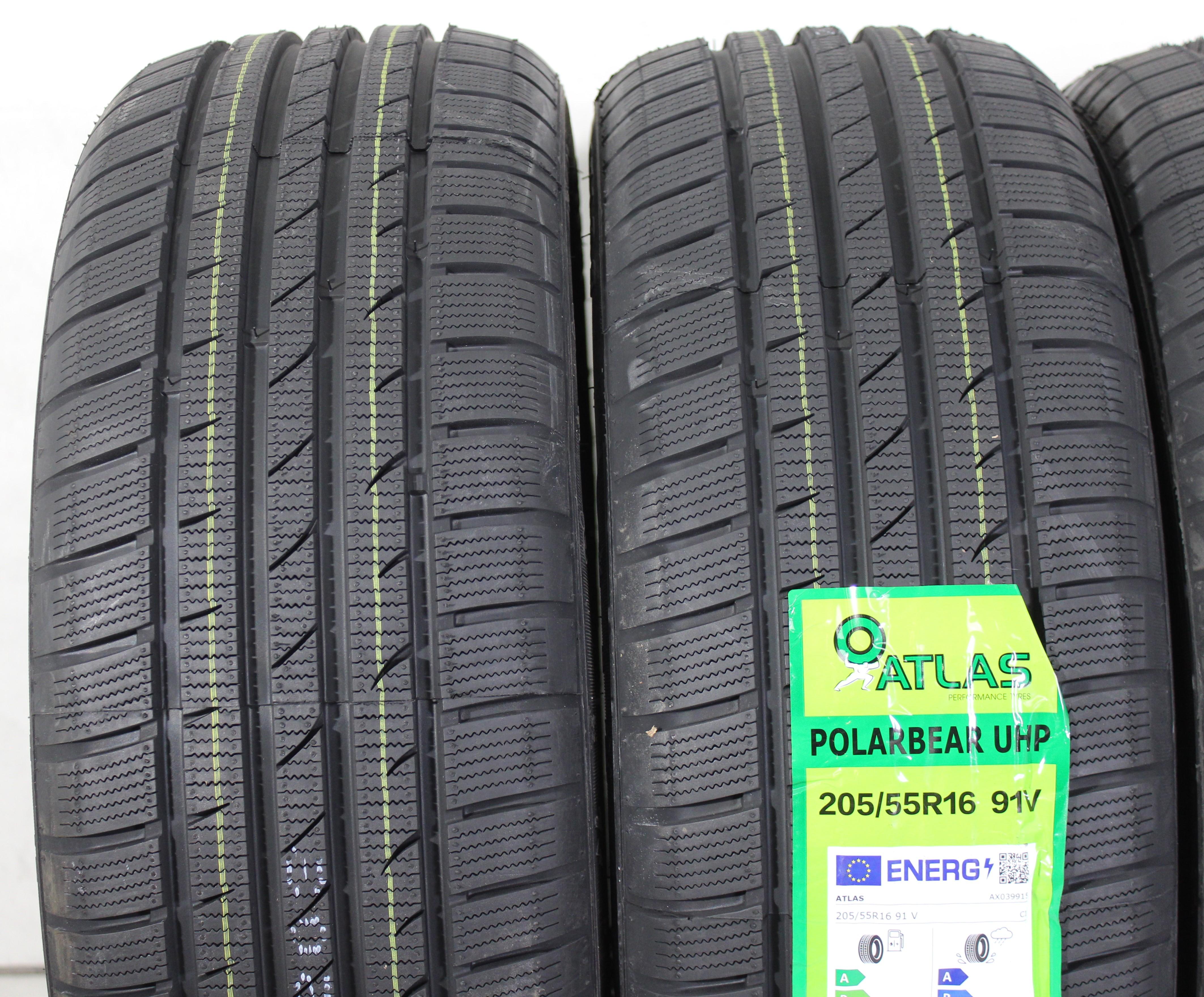 4 x 205/55R16 91V Winterreifen Atlas Polarbear UHP 2024