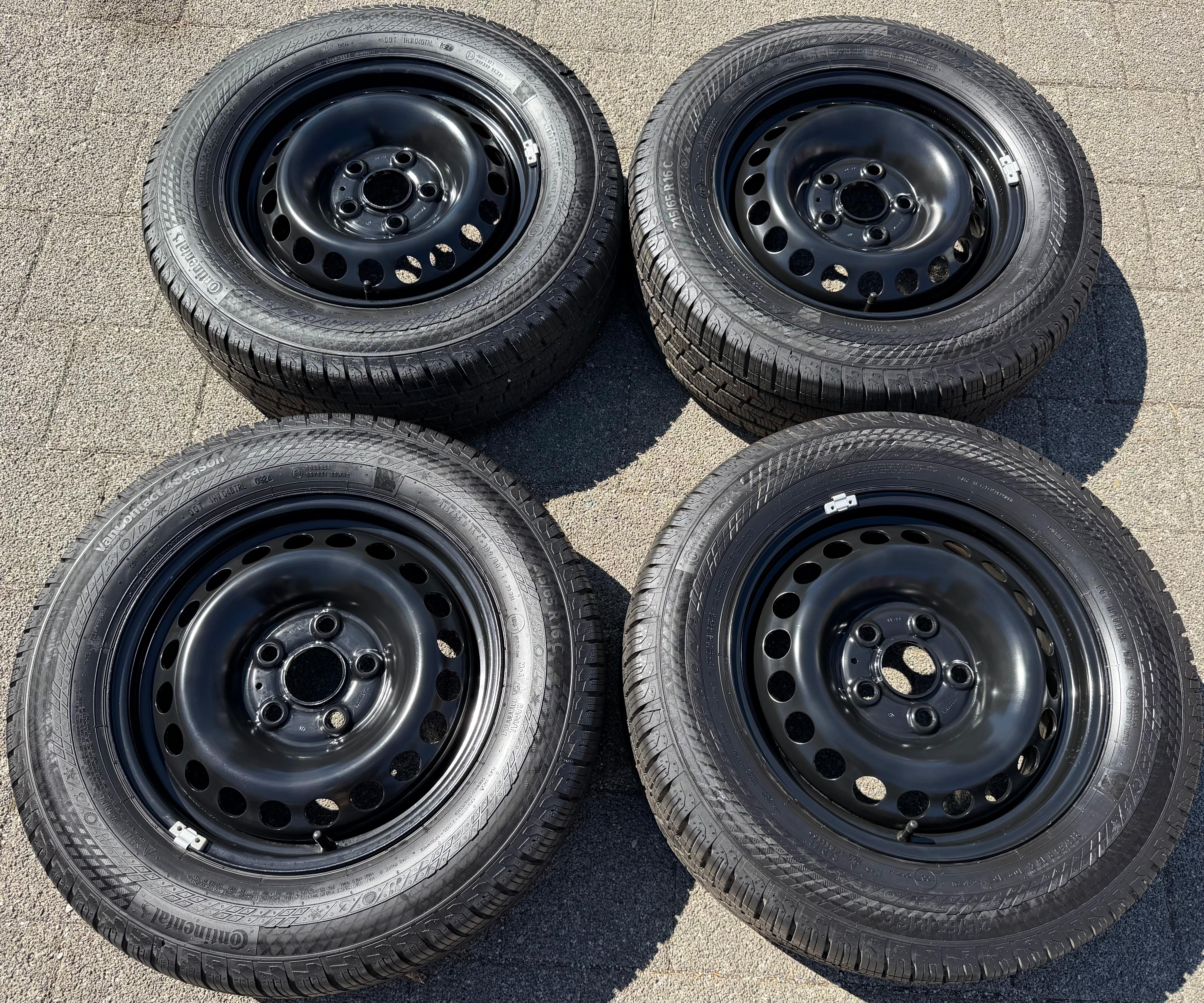 4 neumáticos para todas las estaciones para furgoneta VW T5 y T6, 215/65R16C 109/107T, Continental 2024, M+S
