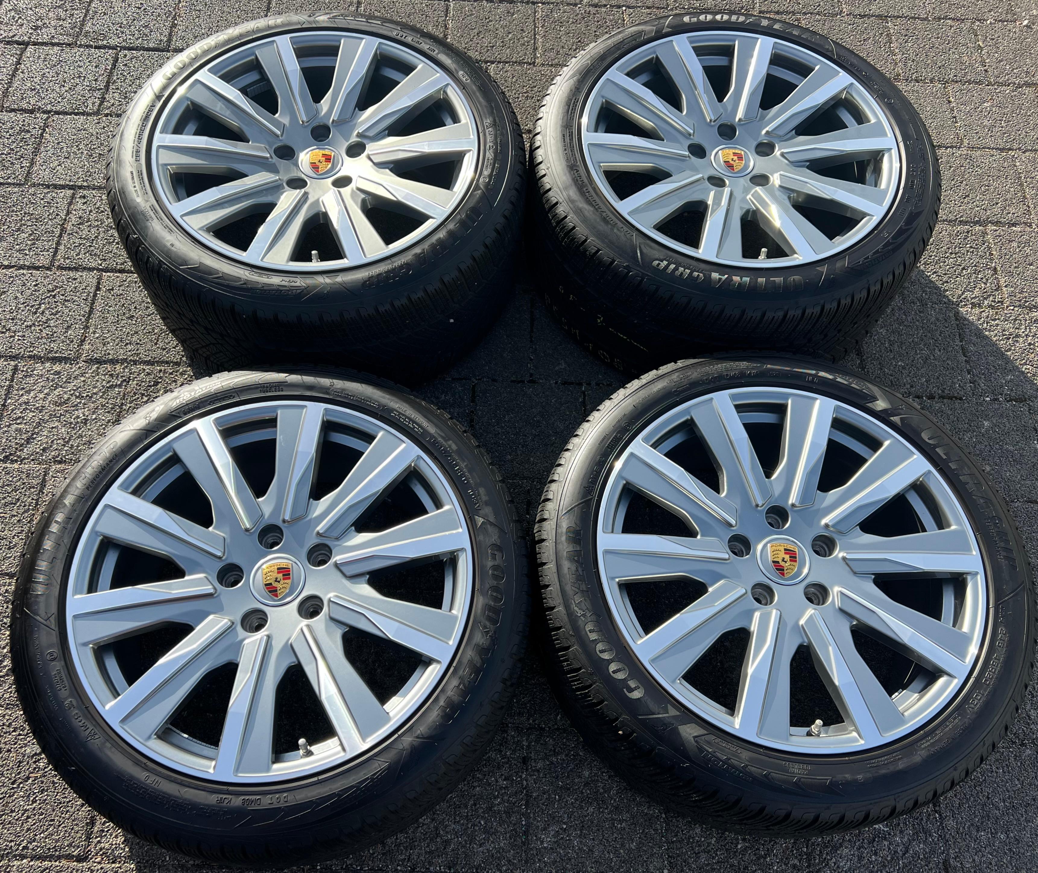 4 RUOTE IN LEGA ORIGINALI DA 20" PER PORSCHE TAYCAN TEQUIPMENT CON TPMS, SPEDIZIONE GRATUITA