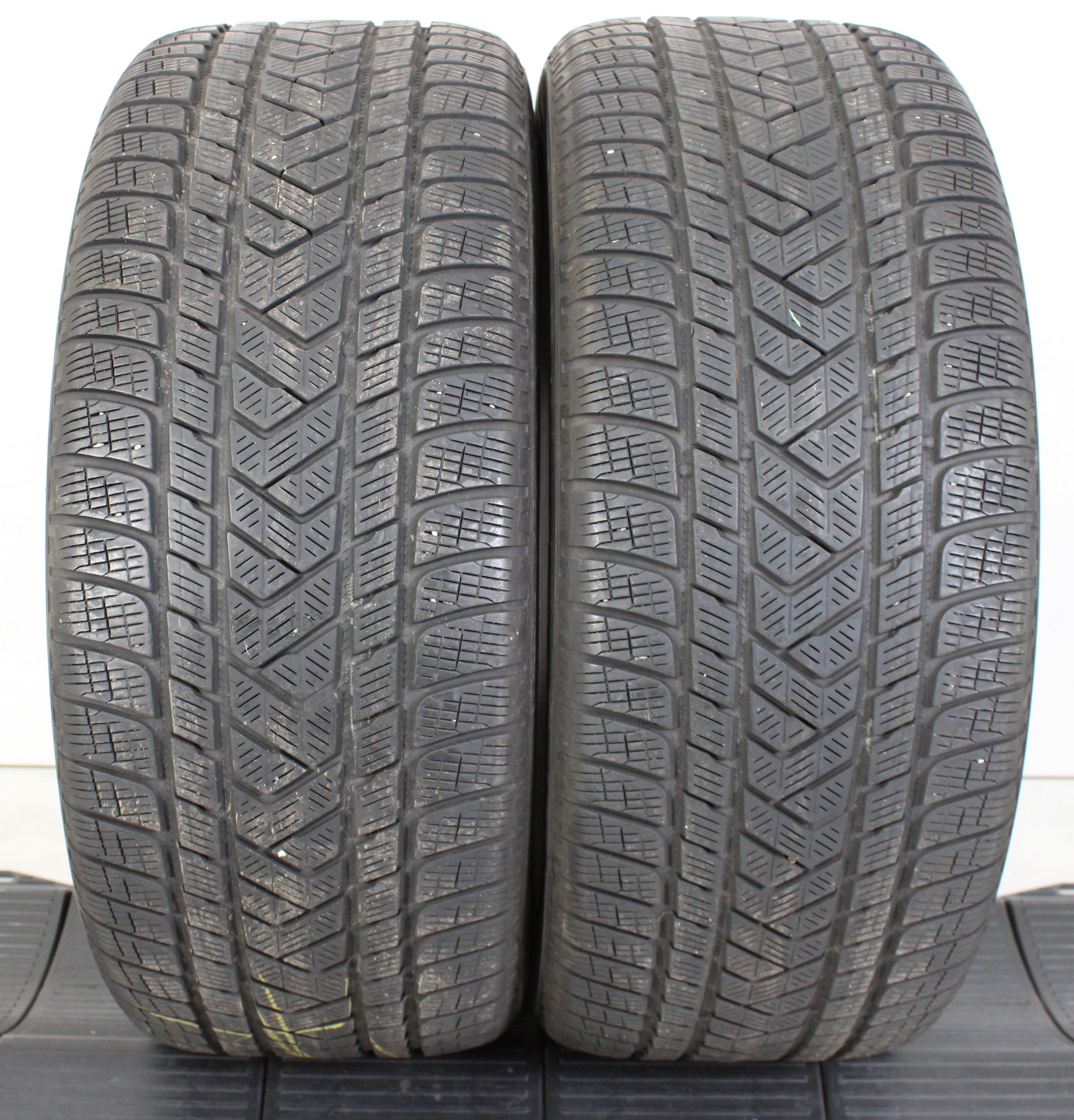 2 x 275/50R19 112V Winterreifen Pirelli Scorpion Winter in der Mitte 5-5,5mm und auf den Schultern 6,5mm 2018 N0