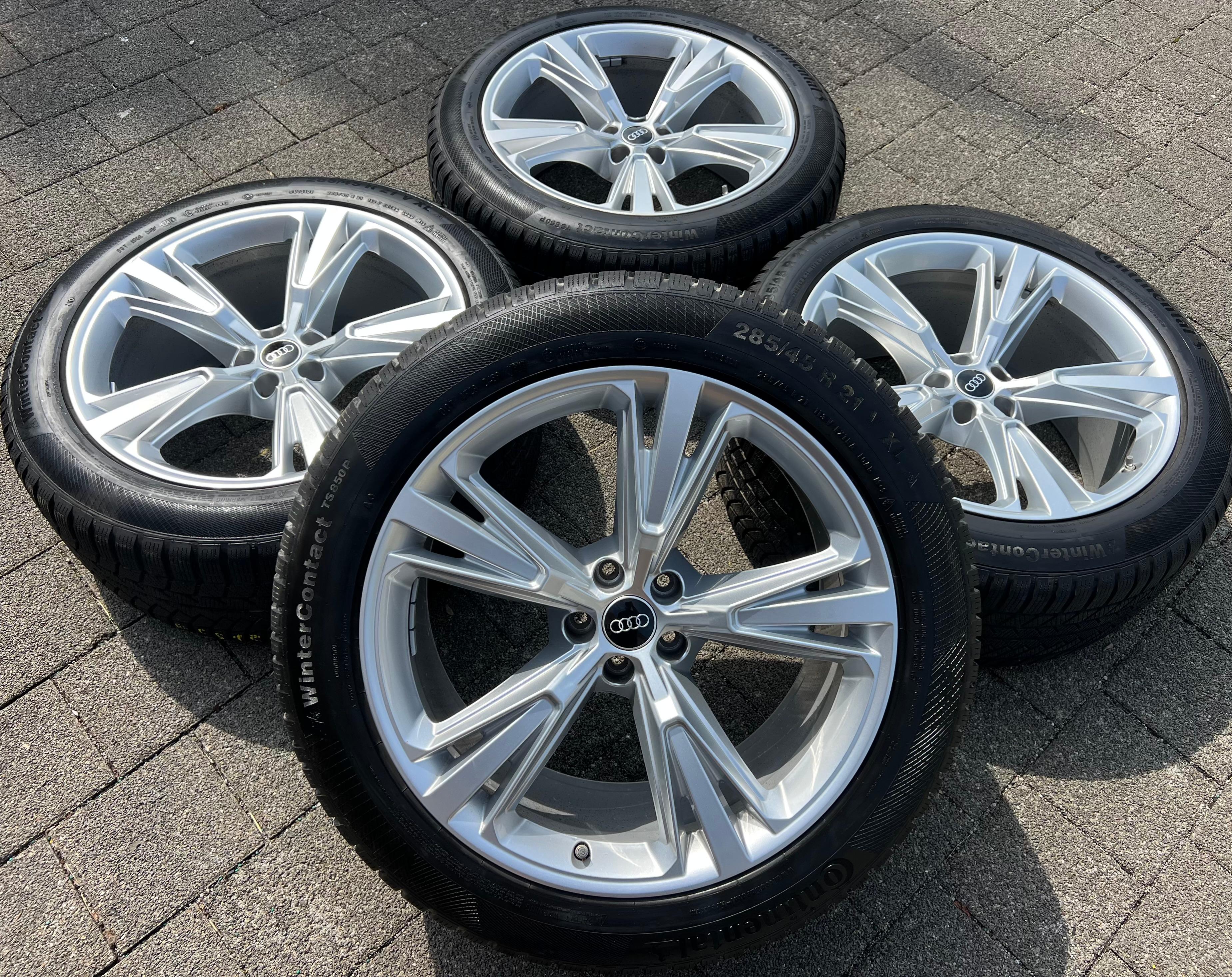 4 ORIGINAL 21" ALU WINTERRÄDER AUDI Q8 SQ8 4M 4M8601025H 285/45R21 113V CONTINENTAL FREIHAUS