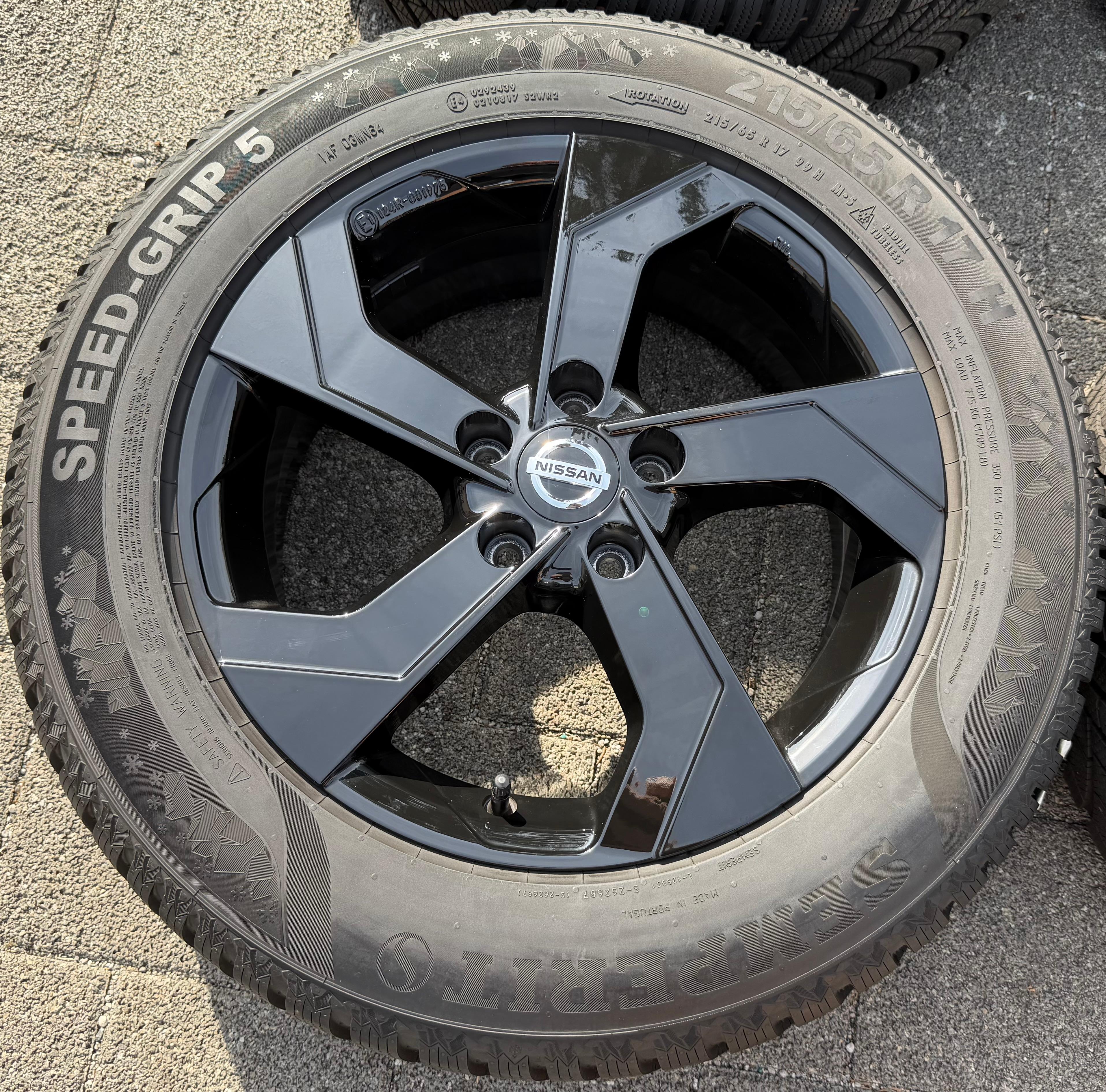 4 Original 17" Alu Winterräder Nissan Qashqai III J12 215/65R17 99H RDKS 8MM