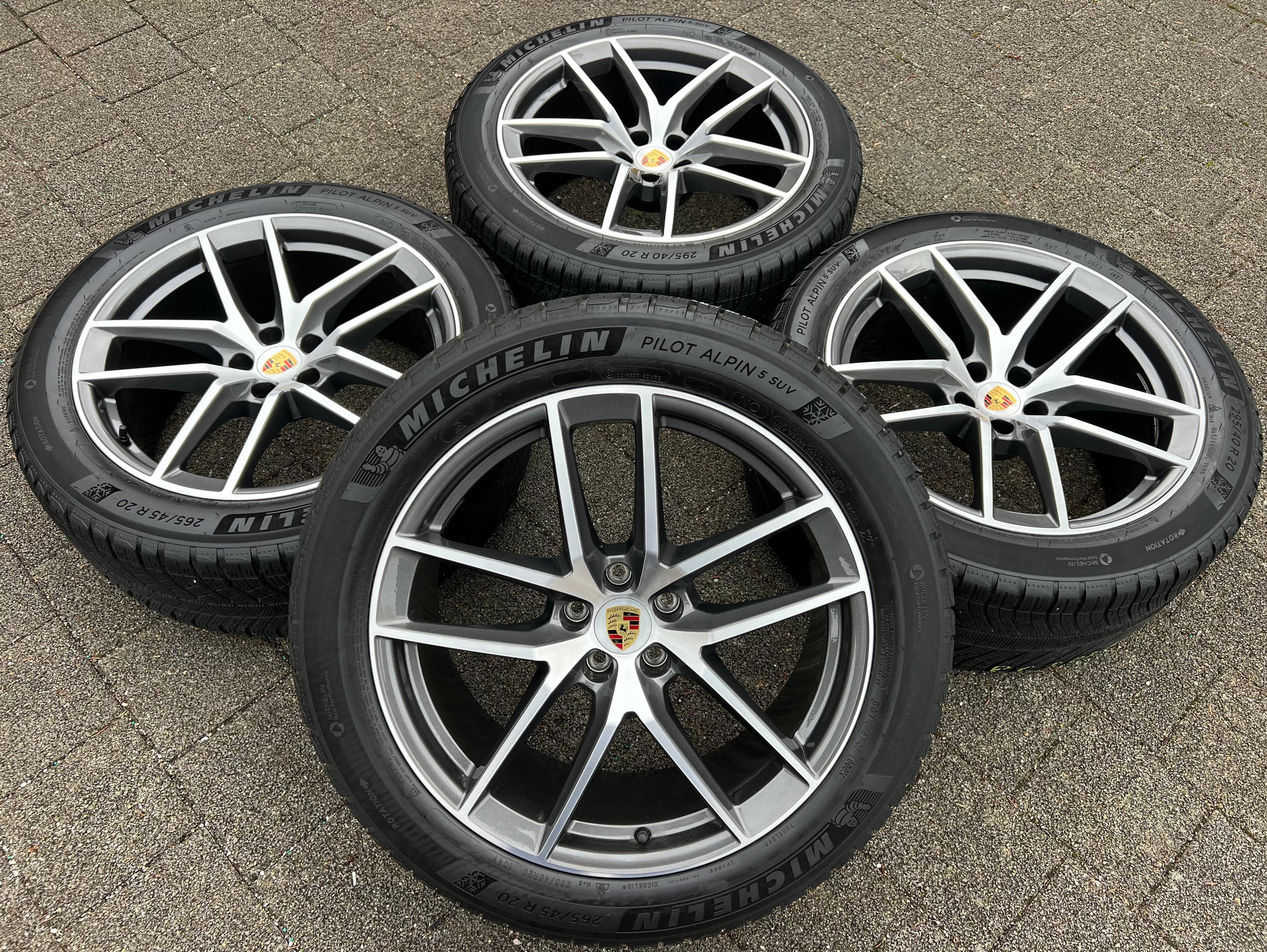 4 ORIGINELE 20" ALUMINIUM VELGEN PORSCHE MACAN 95B 95B601025EJ 95B601025EK TPMS