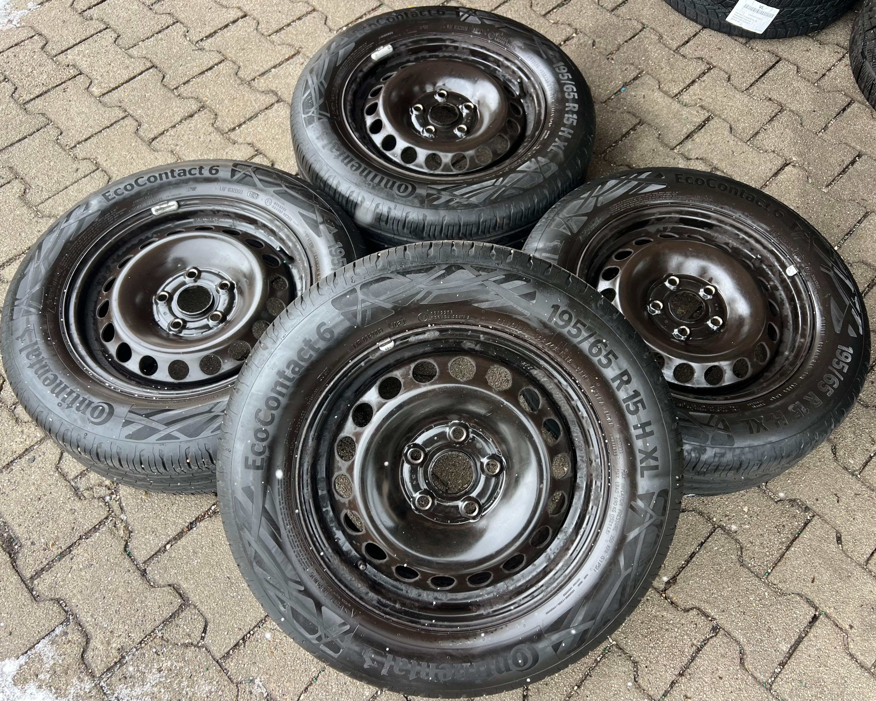 4 SOMMERRÄDER VW CADDY 2K 2KN 195/65R15 95H CONTINENTAL SOMMERRREIFEN FREIHAUS
