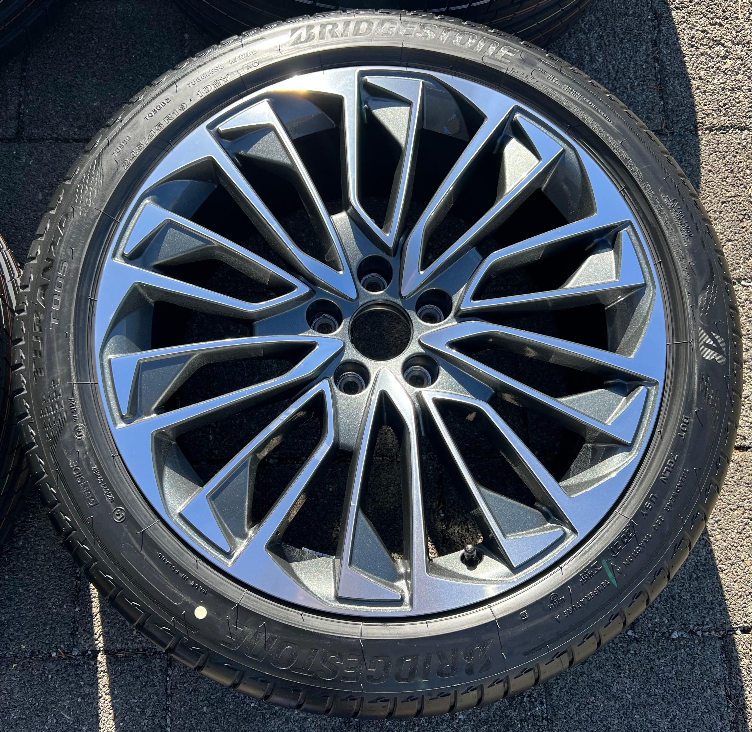4 ORIGINAL 19" ALU SOMMERRÄDER AUDI A7 S7 4K 4K8601025T 245/45R19 102Y BRIDGESTONE