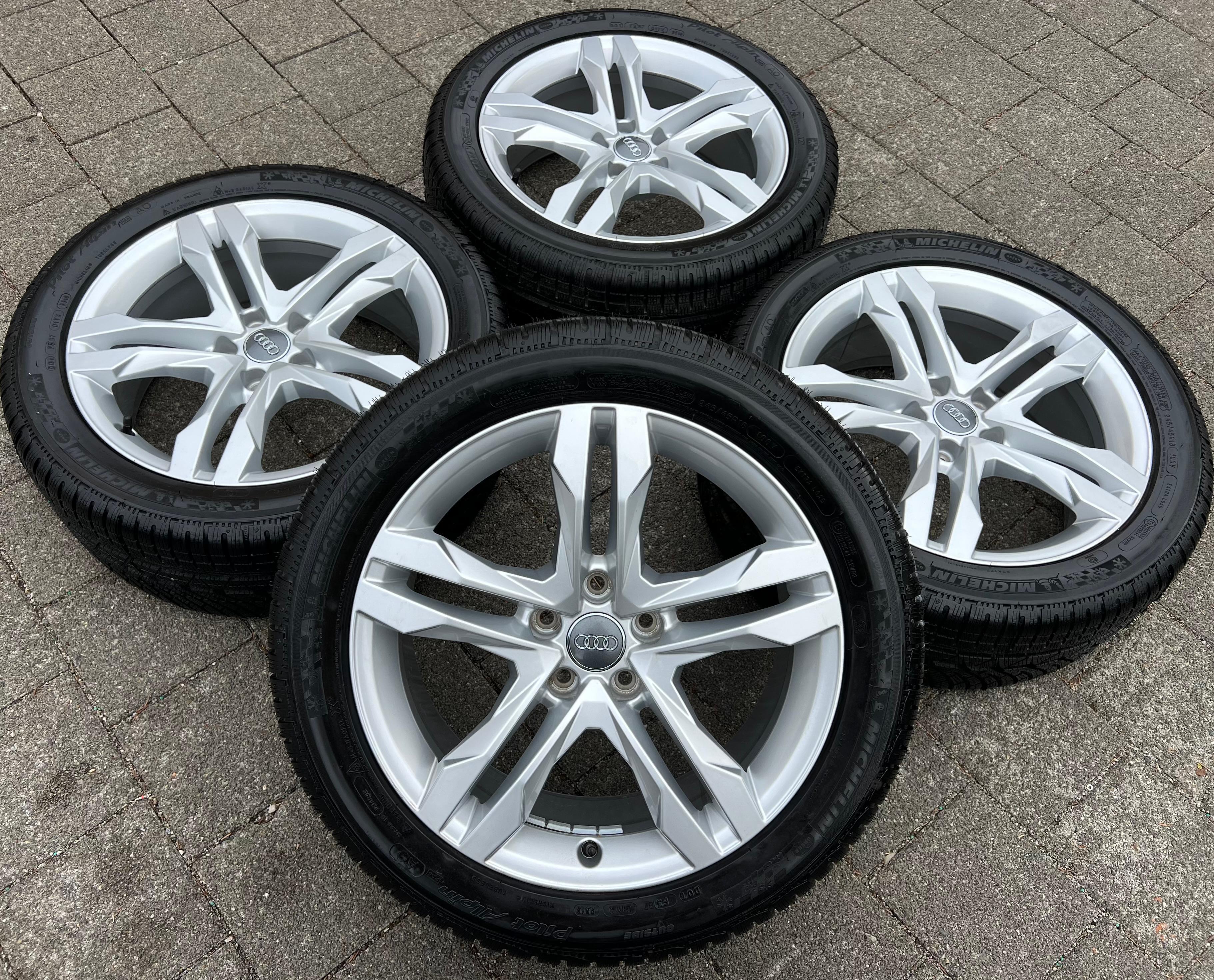 4 ORIGINAL 18" ALU WINTERRÄDER AUDI A4 ALLROAD 8W B9 8W9601025B 245/45R18 100V